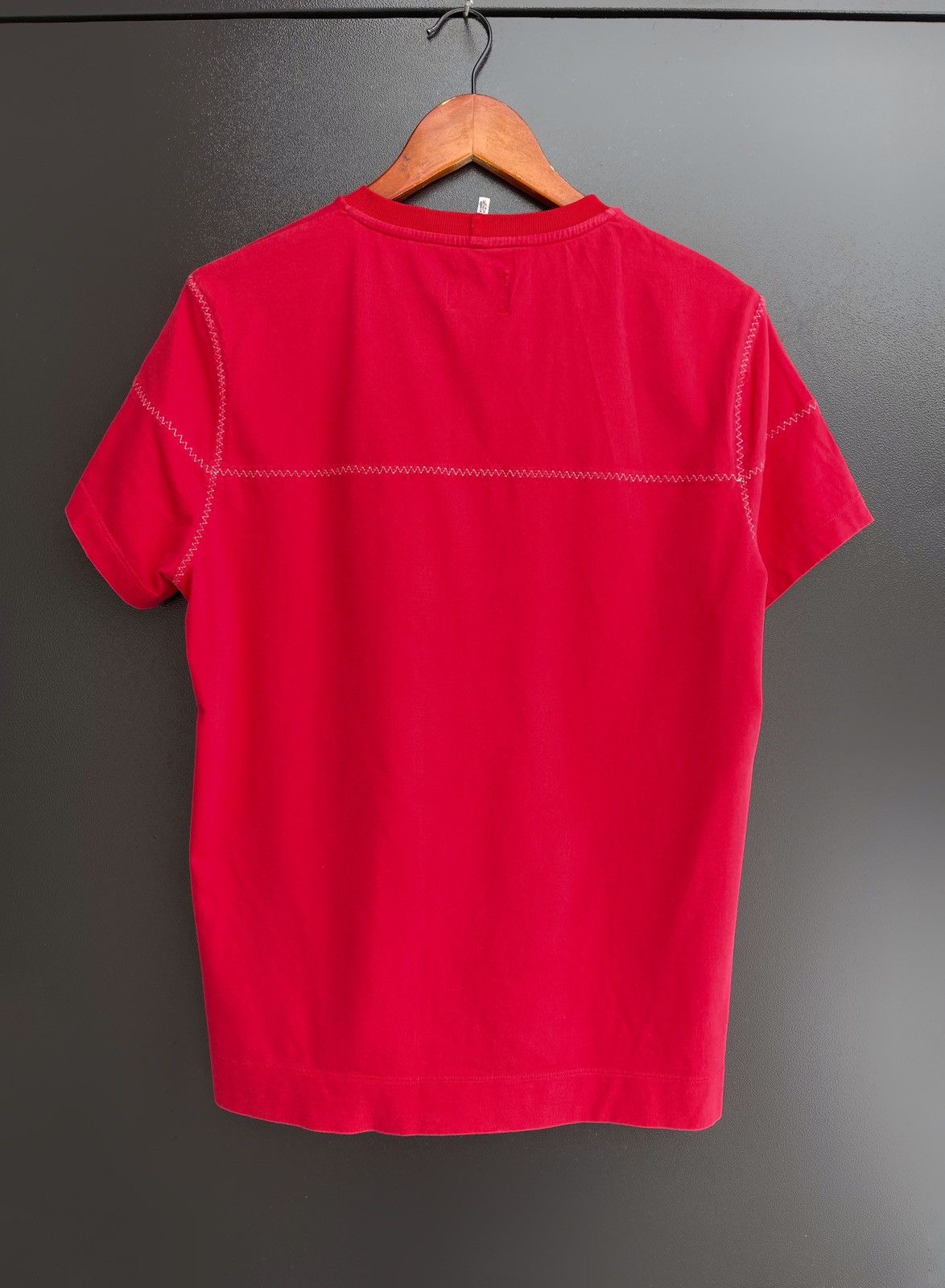 Moncler Grenoble Moncler Grenoble Women's Red T-Shirt - Made in Italy Size L / US 10 / IT 46 - 9 Thumbnail