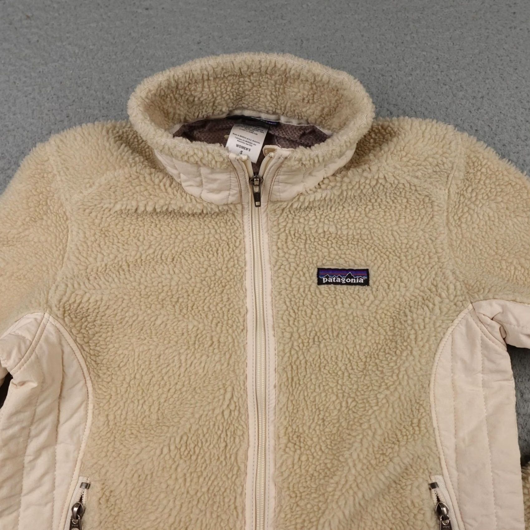 Patagonia Patagonia Jacket Womens S Beige Full Zip Fleece Outdoor retro Pile Sherpa Size S / US 4 / IT 40 - 4 Thumbnail