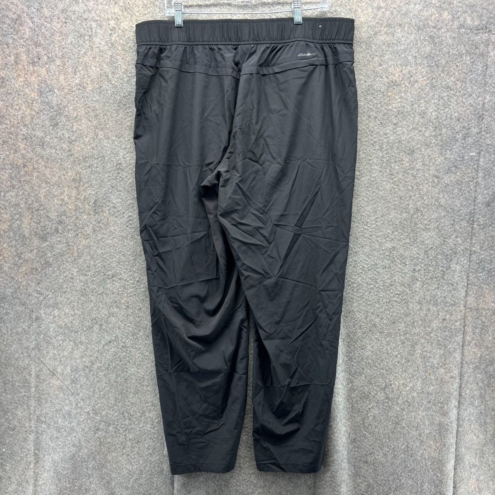 Eddie Bauer VINTAGE? No — Eddie Bauer Pants Womens XL Black Elastic Waist Lightweight Knit Extra Large Gym Size 40" / US 18 - 2 Thumbnail