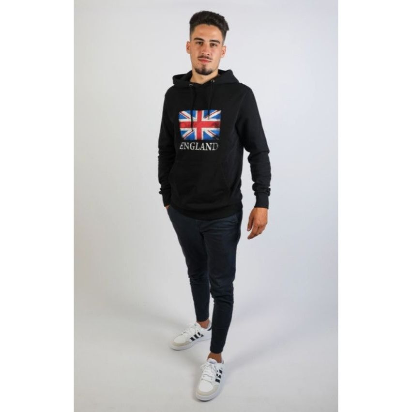 Other England Flag Hoodie Mens Black Pullover With Pouch Pocket & Size US XL / EU 56 / 4 - 1 Thumbnail