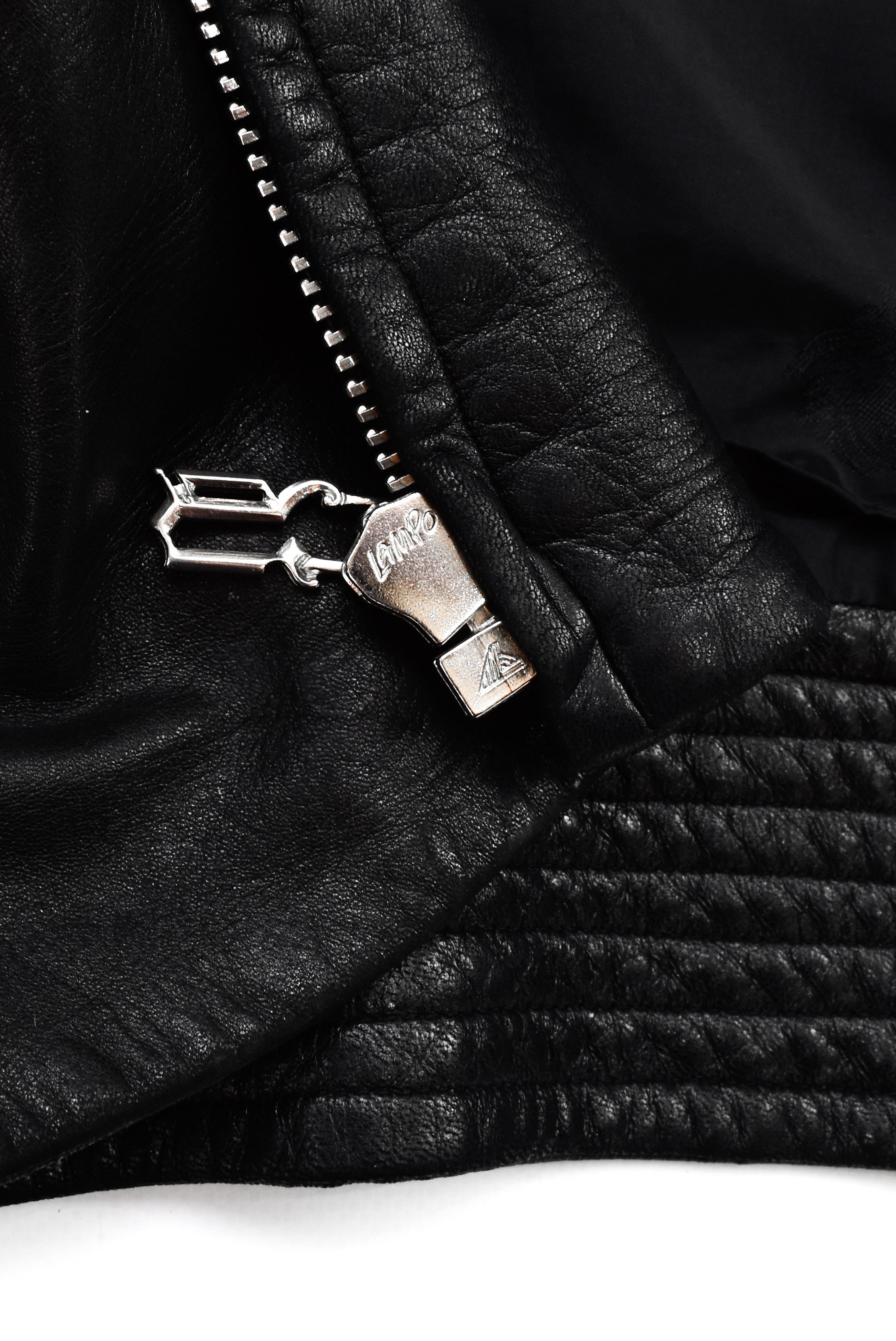 Versace RARE! Gianni Versace 2002 Gothic Leather Jacket Sleeves Logo Size S / US 4 / IT 40 - 11 Thumbnail