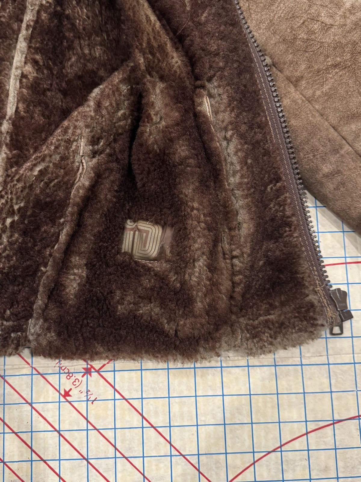 Vintage Vintage Rice ID Sheepskin Shearling Jacket Dark Brown Medium Size US M / EU 48-50 / 2 - 4 Thumbnail