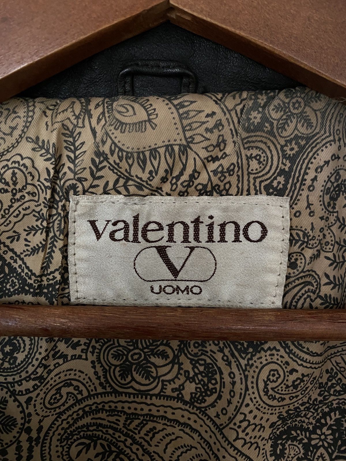 Valentino Vintage Valentino Uomo Leather Jacket 1990s Size US M / EU 48-50 / 2 - 11 Thumbnail