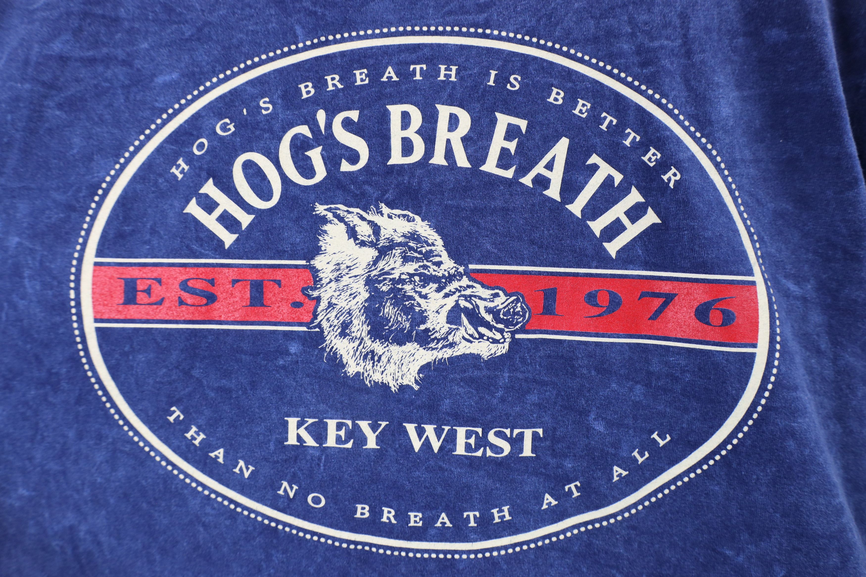 Vintage Vintage 90s Streetwear Wash Hogs Breath Saloon T-Shirt USA Size US M / EU 48-50 / 2 - 7 Thumbnail