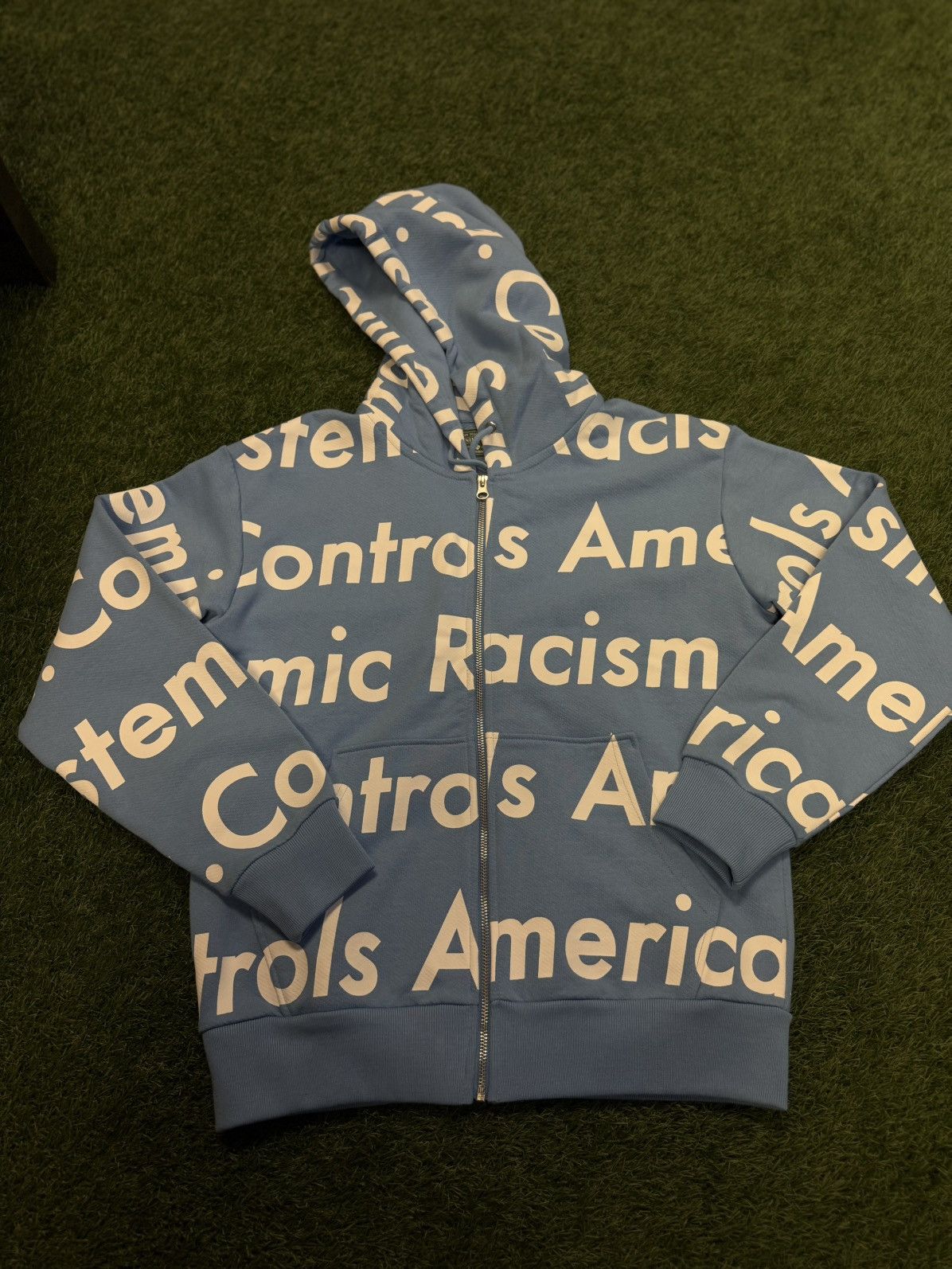 DENIM TEARS Denim Tears Systematic Racism Controls America Hoodie Small Size US S / EU 44-46 / 1 - 1 Thumbnail