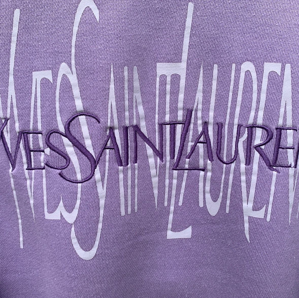 Yves Saint Laurent YSL CREWNECK LONG SLEEVE SWEATSHIRT EMBROIDERED LOGO Size US M / EU 48-50 / 2 - 8 Thumbnail