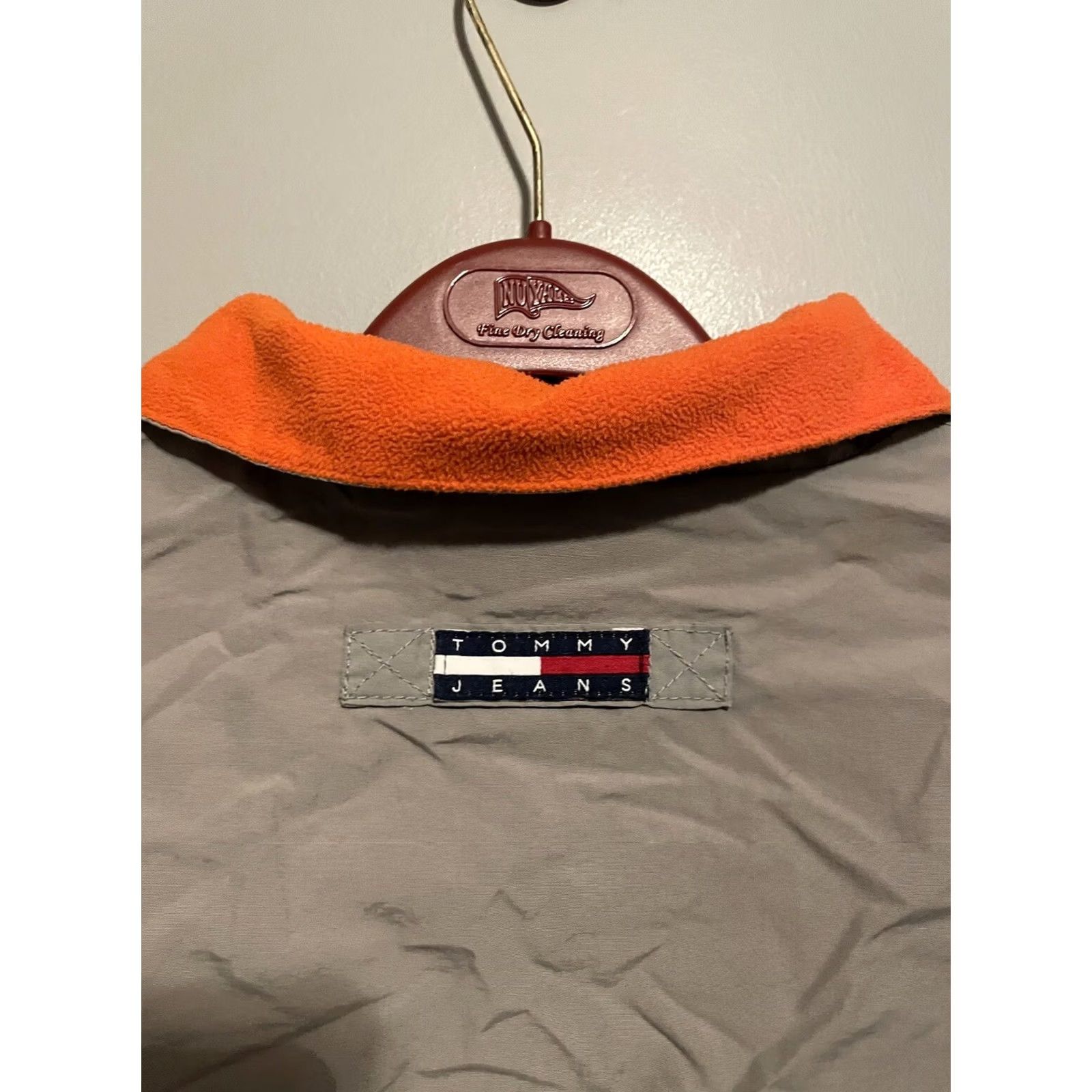 Tommy Hilfiger VINTAGE Tommy Hilfiger Coat/Jacket Men M Gray Fleece Lined Midweight Zip Front Size US 31 - 6 Thumbnail