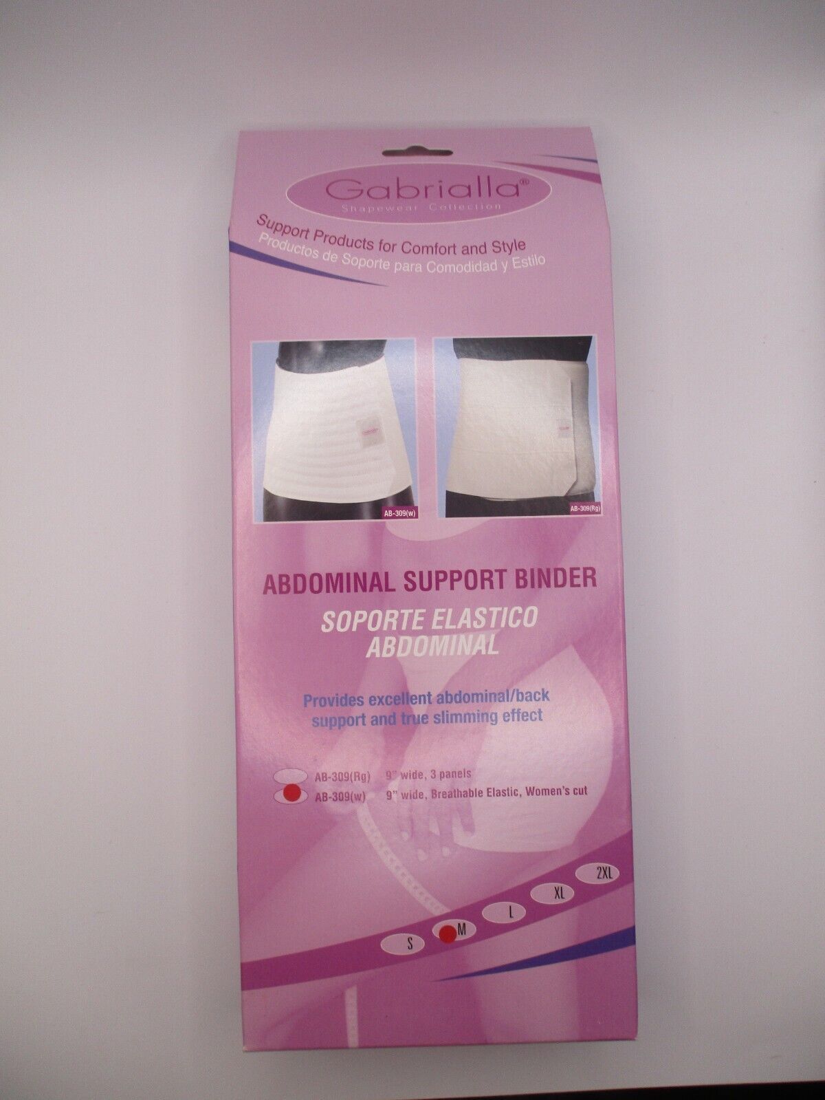 Other GABRIALLA 9” Wide Abdominal Back Support Binder Women Size ONE SIZE - 1 Thumbnail