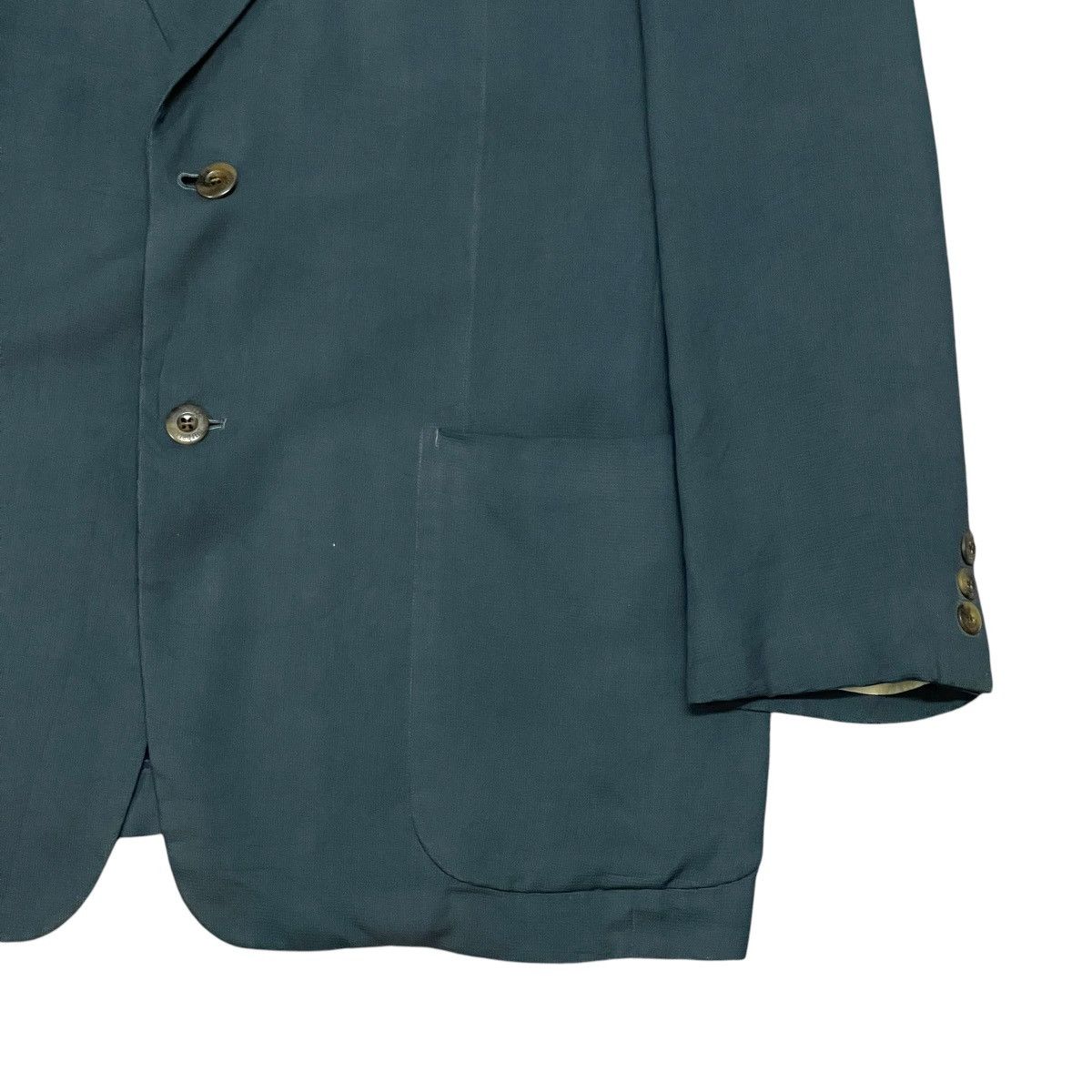 Burberry Vintage Burberrys 100% Silk Single Breasted Blazer Jacket Size US L / EU 52-54 / 3 - 3 Thumbnail