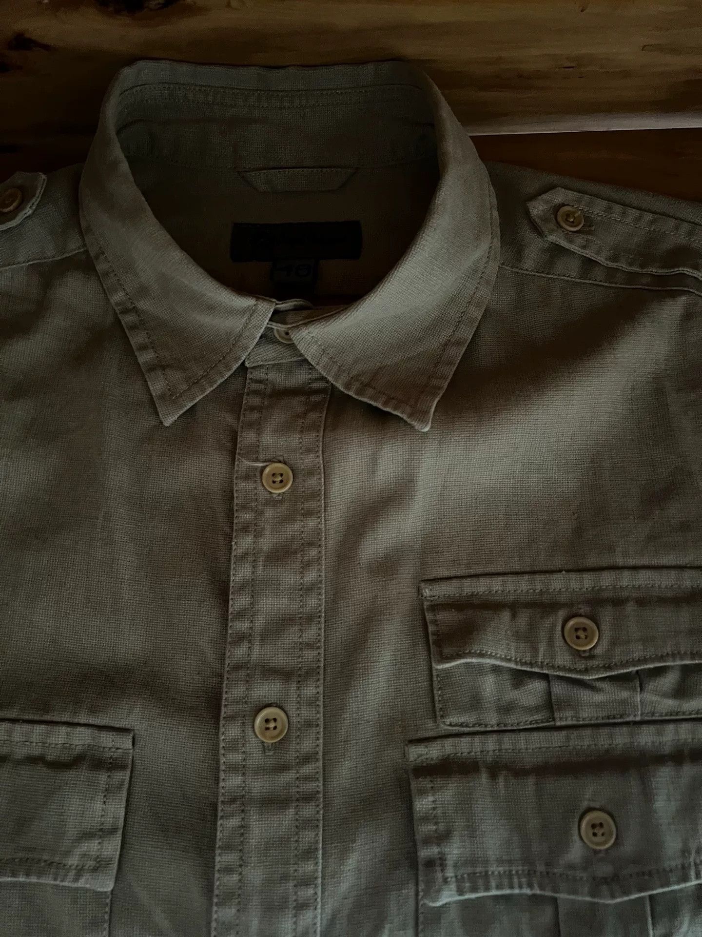 Nigel Cabourn Nigel Cabourn Jungle Short Sleeve Work Shirt Size US M / EU 48-50 / 2 - 9 Thumbnail