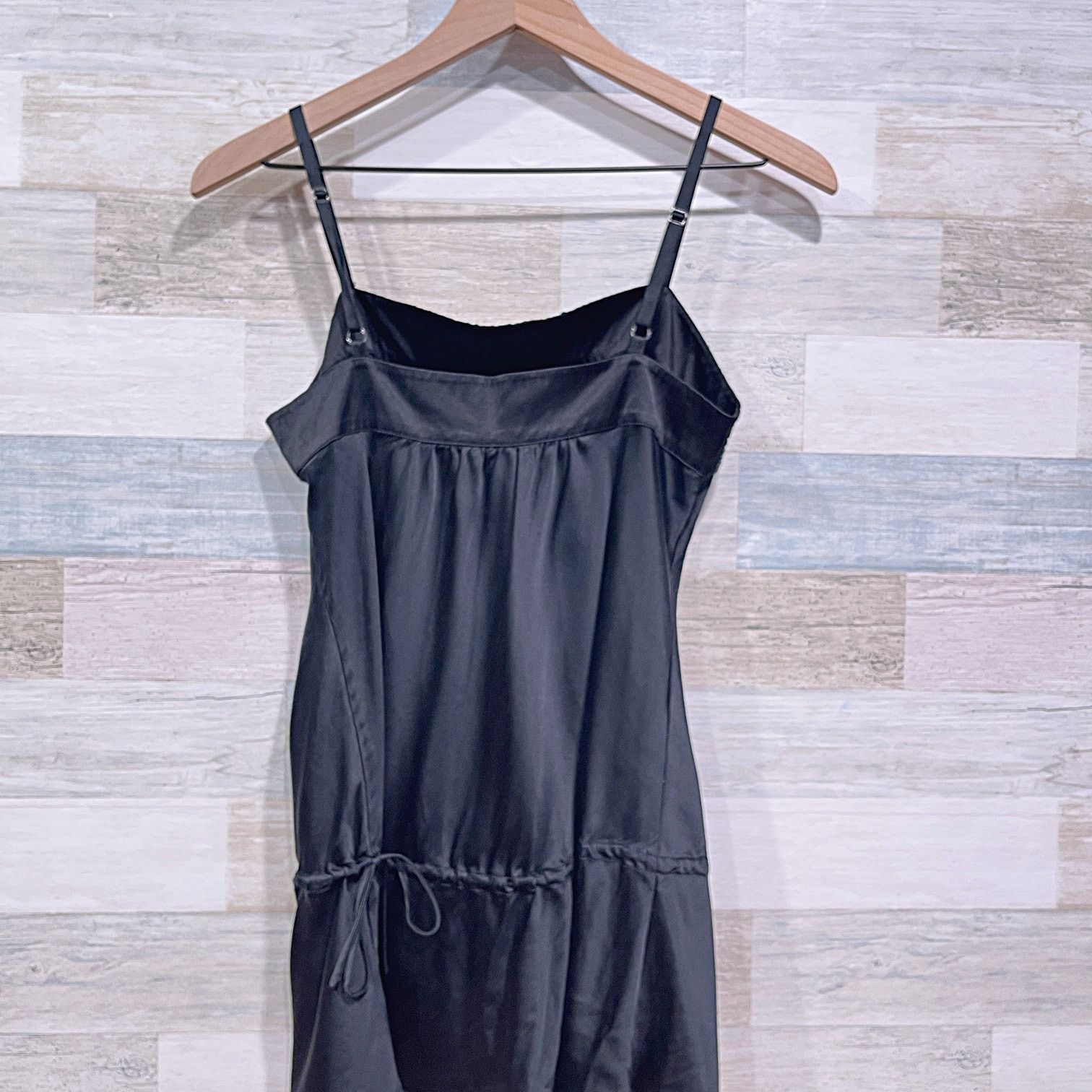 Express Express Silk Satin Drop Waist Sequin Cami Blouse Black S Size S / US 4 / IT 40 - 4 Thumbnail