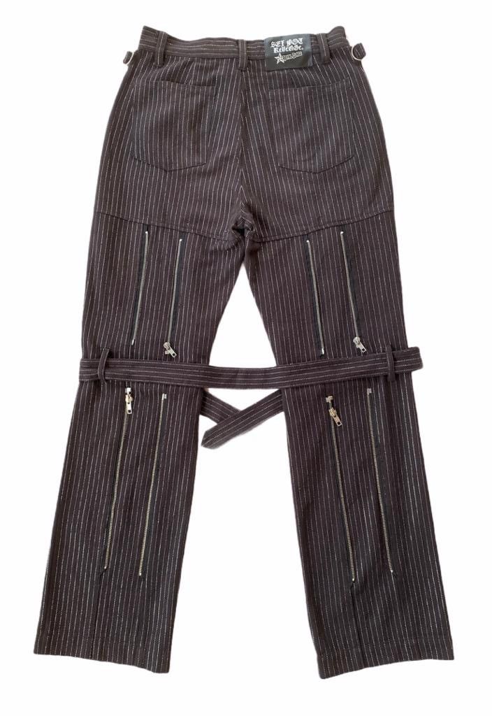 image of If Six Was Nine x Le Grande Bleu L G B Punkers Bondage Zipper Pants in Black, Men's (Size 28)