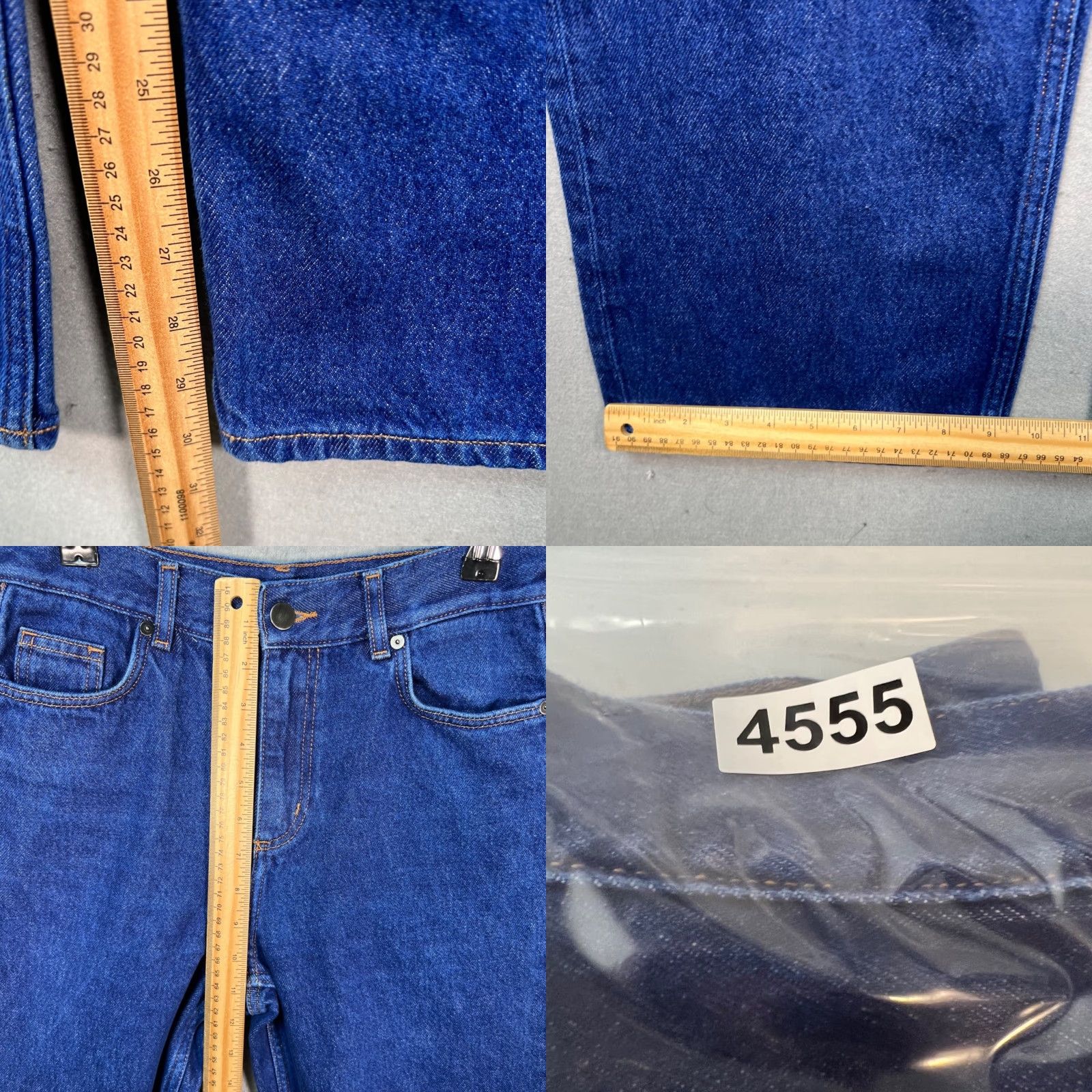 Cos COS Womens Size 26 High-Waisted Relaxed Fit Blue Straight-Leg Jeans Size 26" / US 2 / IT 38 - 8 Thumbnail
