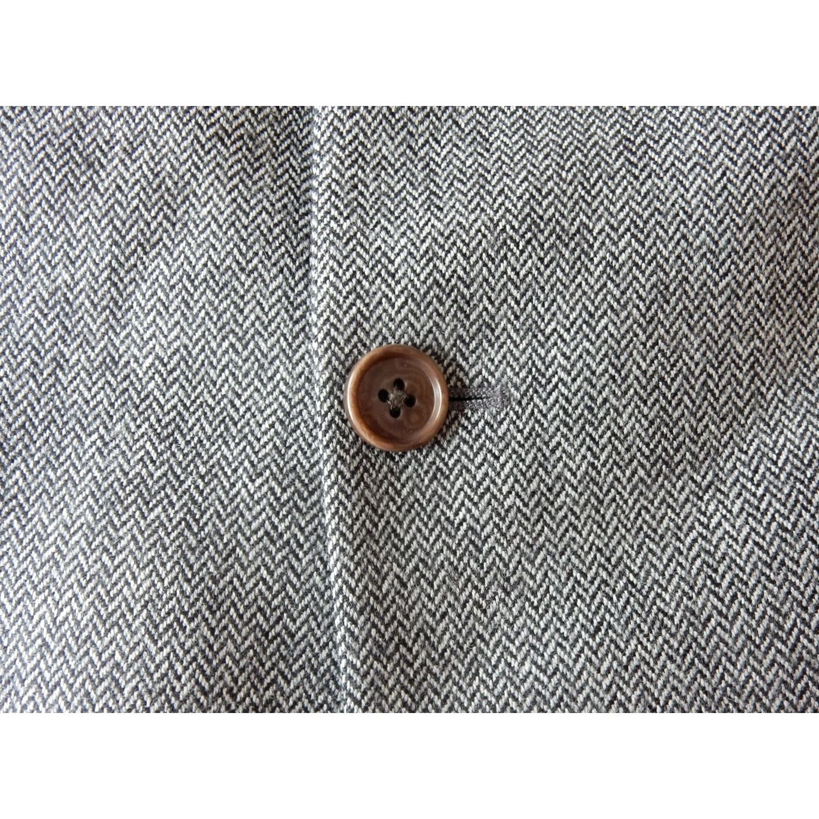 Brooks Brothers Brooks Brothers Blazer Sport Coat 42S Herringbone Wool Gray Men’s Blazer 2 Button 1 Vent 42 Short Mens Size 42R - 5 Thumbnail