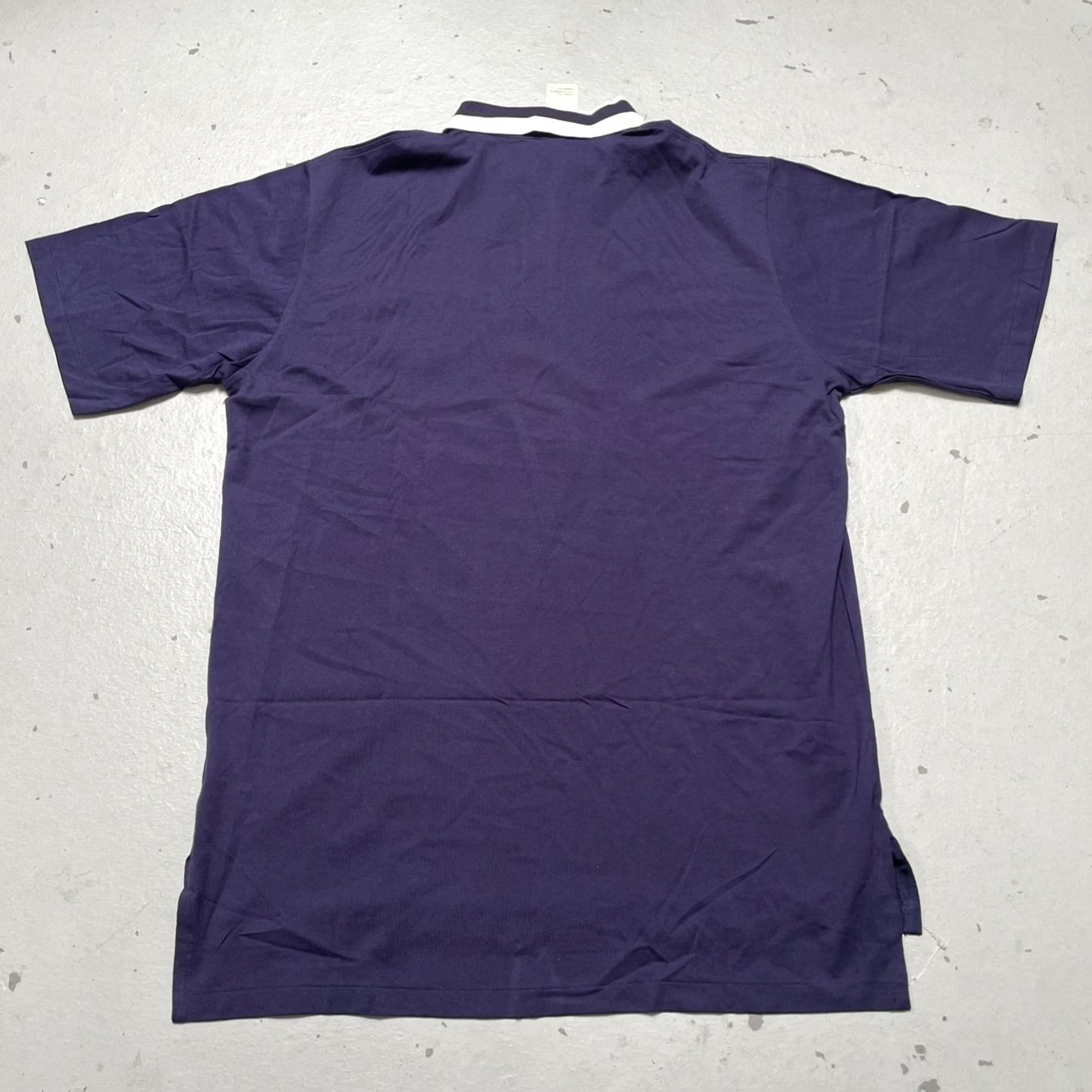 Polo Ralph Lauren VINTAGE Polo Ralph Lauren Tennis Crest RLPC Fine Cotton Polo Shirt NWT L Blue 90s Mens Womens Adults Polo Shirt Size US L / EU 52-54 / 3 - 7 Thumbnail