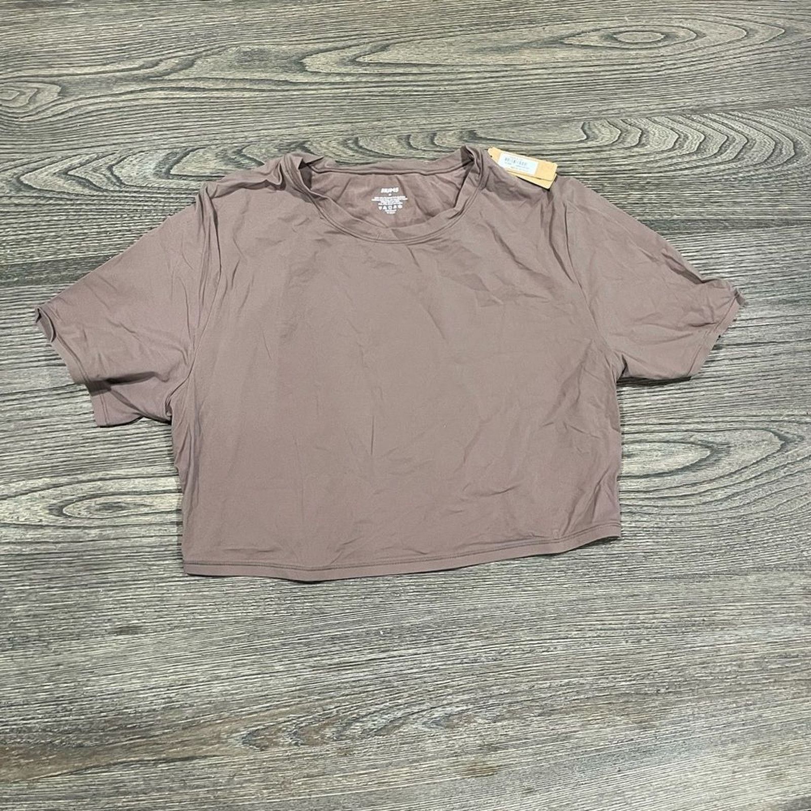 SKIMS NWT Skims Fits Everybody Super Cropped T-Shirt Umber 3X Size 3XL / US 20-22 - 1 Thumbnail