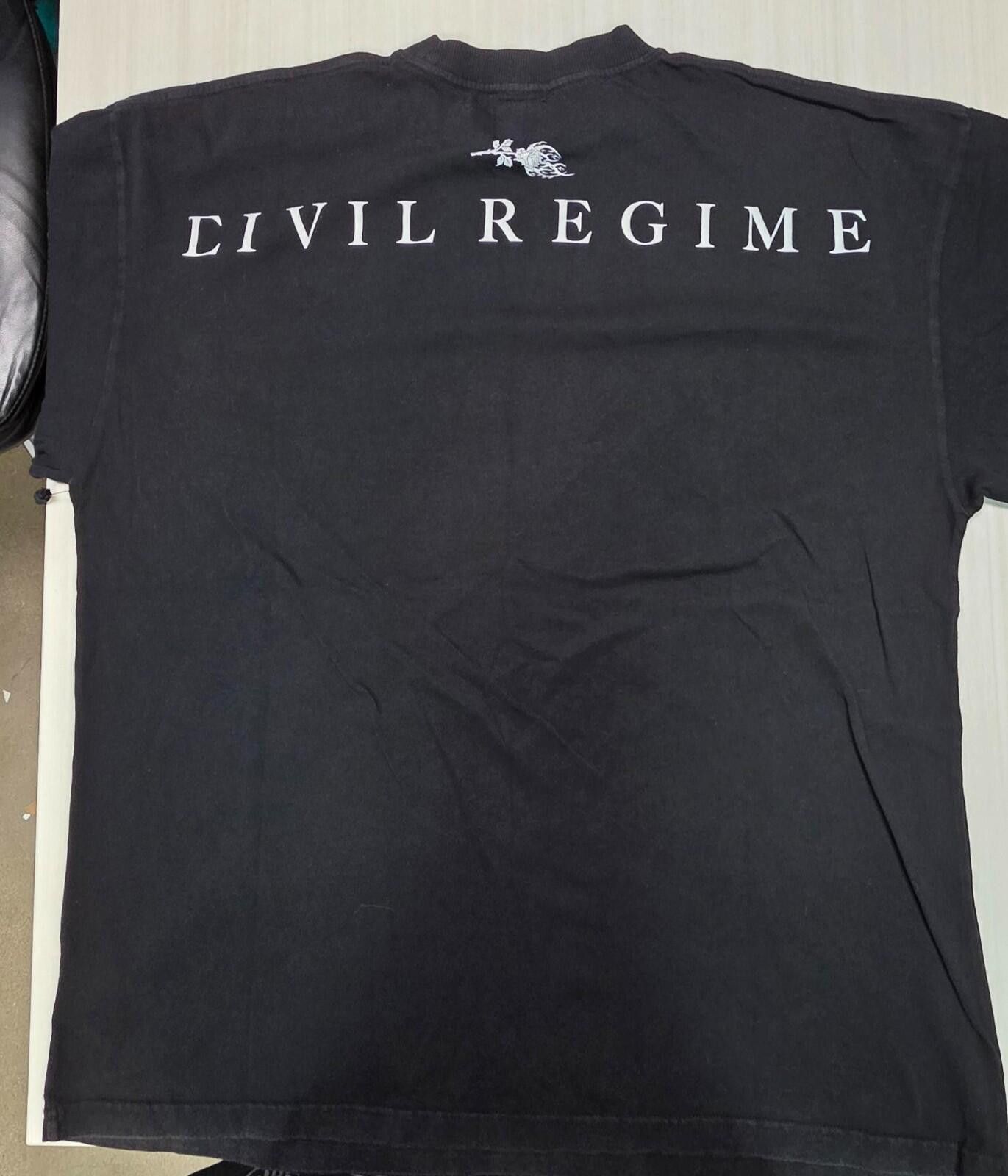 Civil Regime Civil Regime tee large NWT Black Red Script Rose streetwear Size US L / EU 52-54 / 3 - 2 Thumbnail