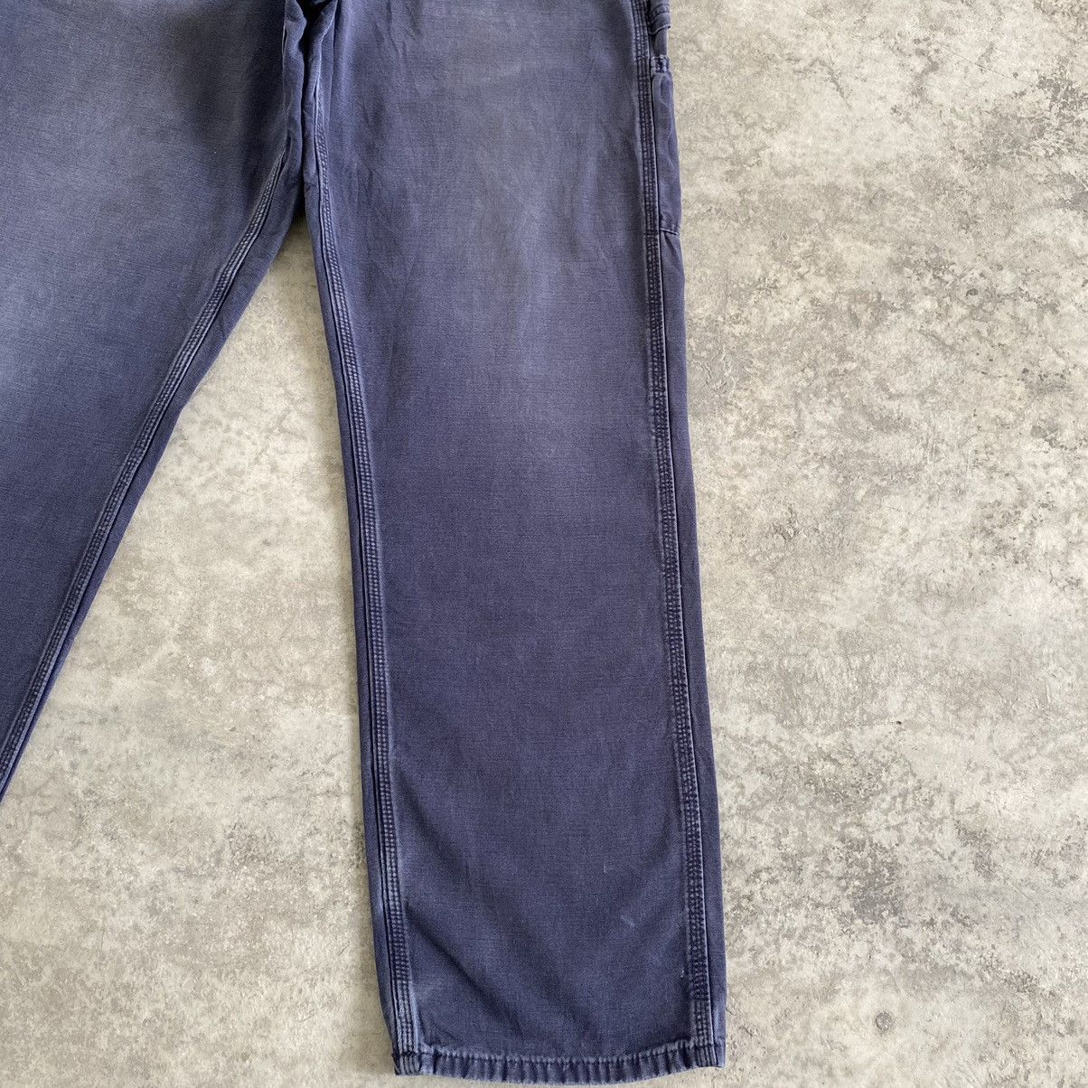 Carhartt Vintage Carhartt Faded Navy Blue Carpenter Work Pants Size US 33 - 6 Thumbnail