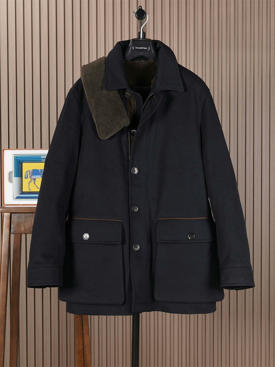Ermenegildo Zegna ZEGNA HLS Fur Coat for Sale Size US M / EU 48-50 / 2 - 1 Thumbnail