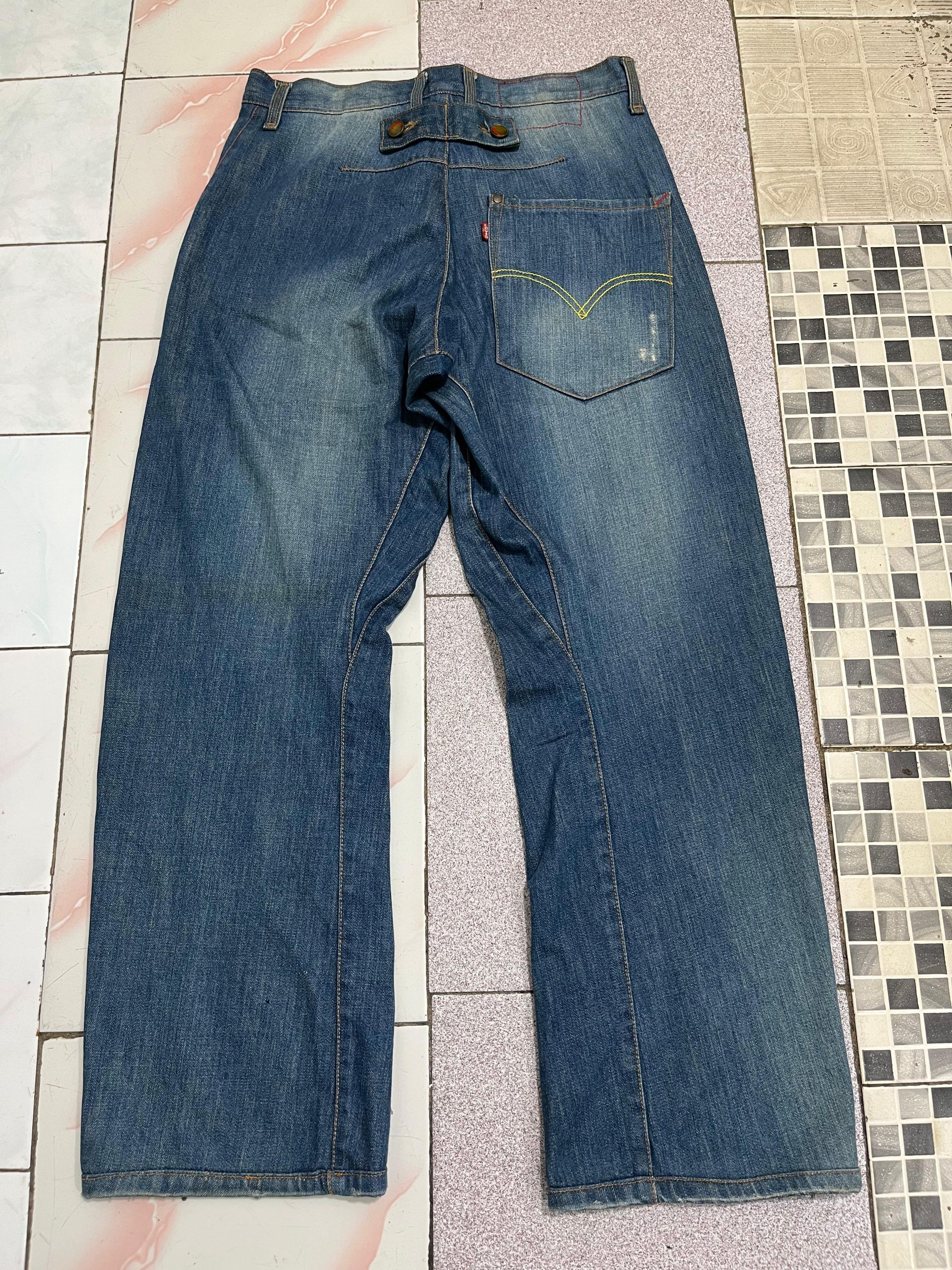 Levi's Vintage Clothing Levi's Engineered Buckle Back Distressed Jeans Size US 31 - 1 Thumbnail