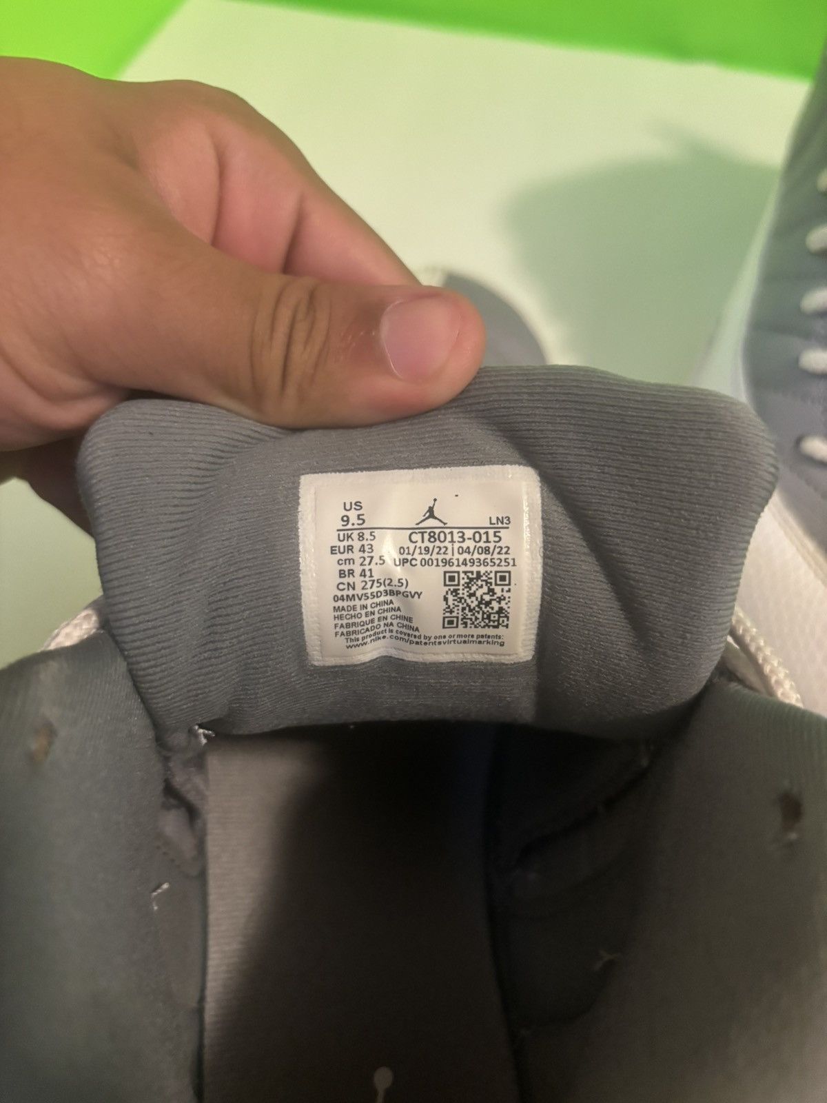 Jordan Brand Jordan 12 Stealth Size US 9.5 / EU 42-43 - 7 Thumbnail