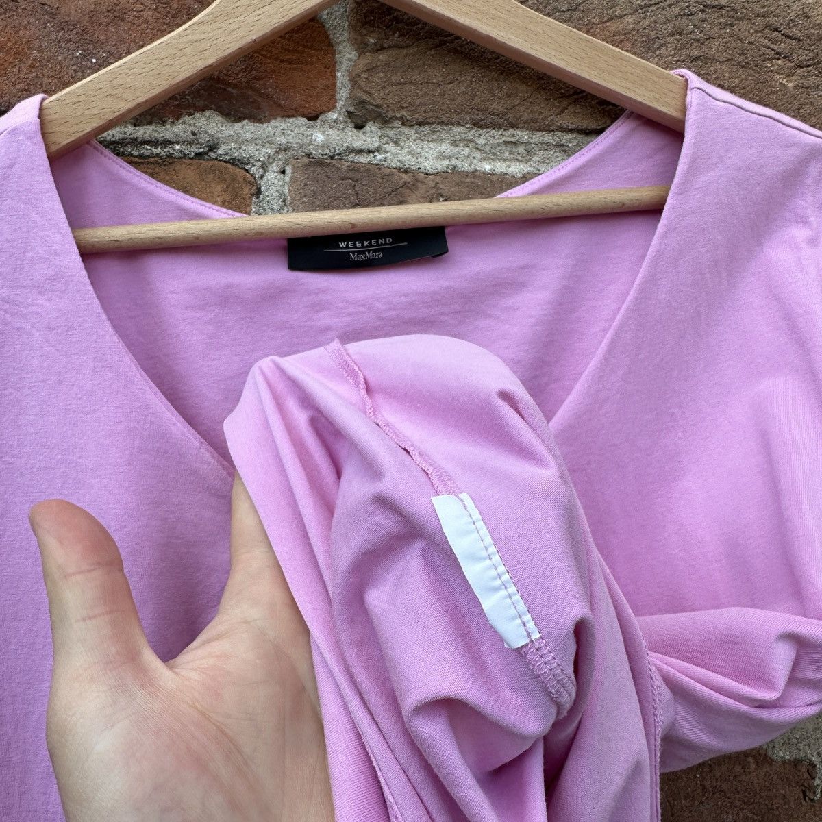 Weekend Max Mara Max Mara Weekend Pink T-Shirt Basic Blank Designer Size M / US 6-8 / IT 42-44 - 4 Thumbnail