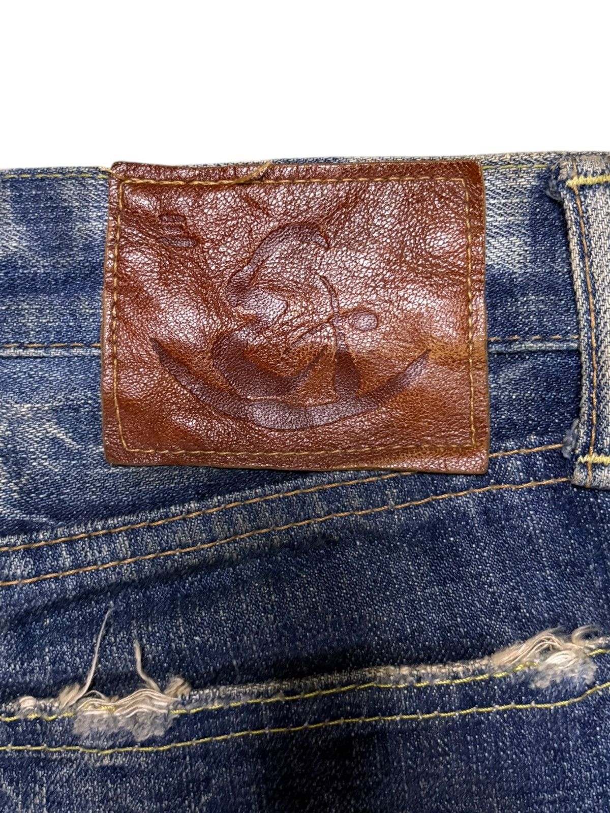 Eternal × Japanese Brand Vintage Japanese Eternal Mud Wash Distressed Loose Jeans Size US 28 / EU 44 - 9 Thumbnail