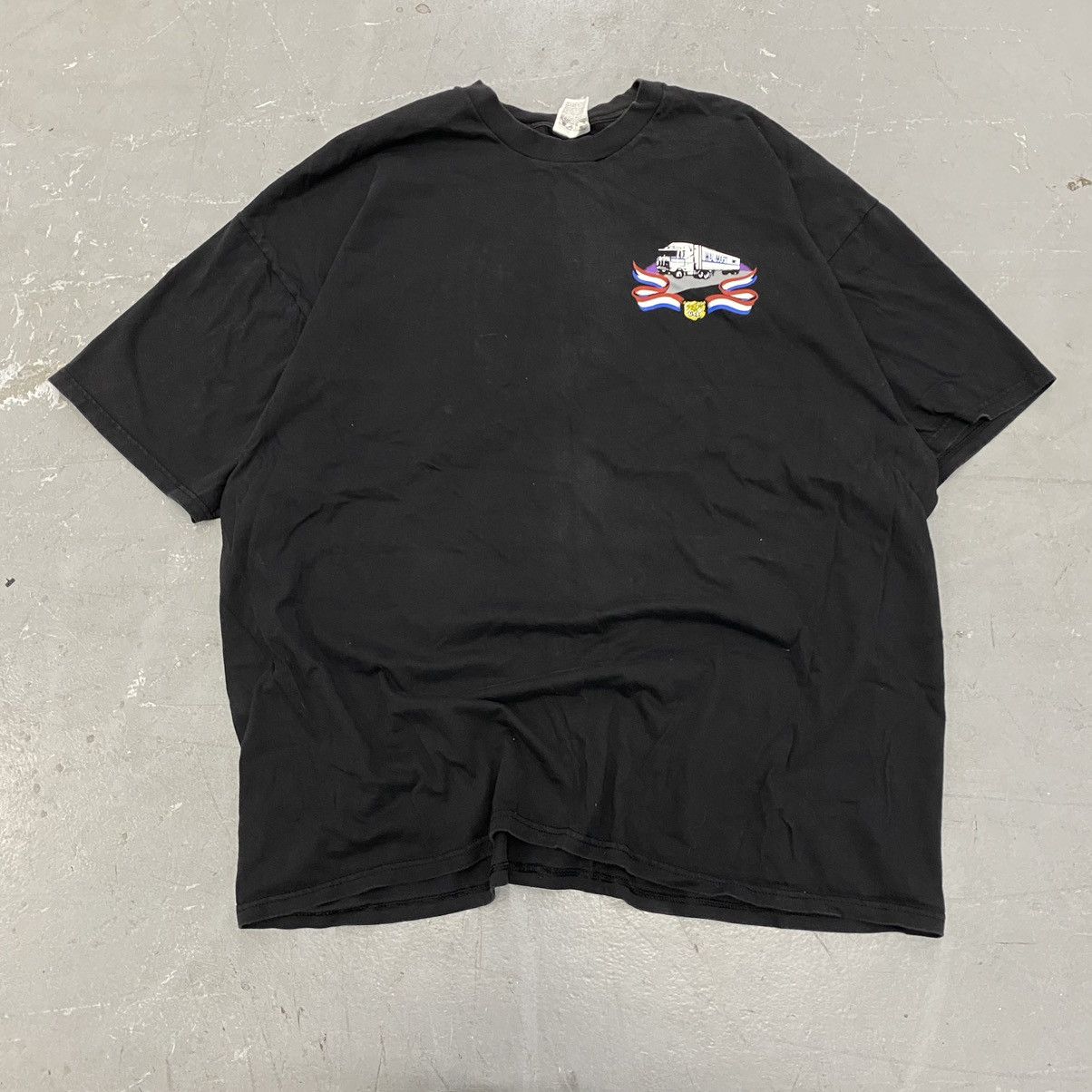 Japanese Brand × Vintage × Walmart Vintage 90s Walmart Trucking Trucker Eagle Tee Biker Grunge Size US XXL / EU 58 / 5 - 3 Thumbnail