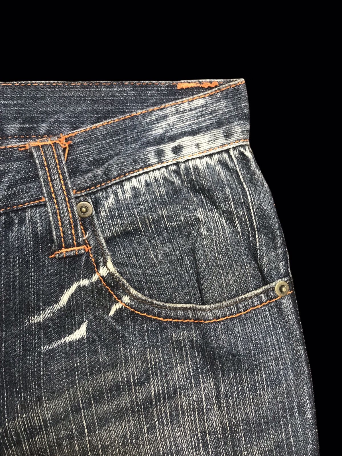 Japanese Brand 💥SICK💥CLONEDEVGRU Rare Thunder Fades Jeans F237 Size US 31 - 11 Thumbnail