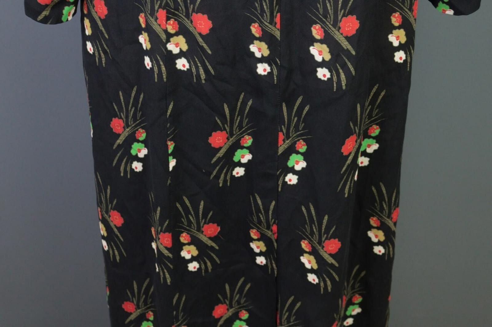 Farm Rio Rixo Black Floral Drawstring Wrape A-Line Long Dress US 6 Size M / US 6-8 / IT 42-44 - 12 Thumbnail