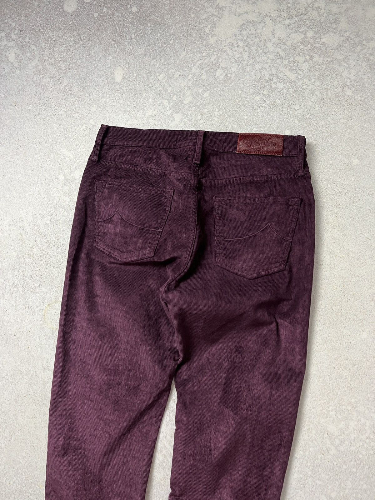 Jacob Cohen JACOB COHEN Purple Kimberly Slim Handmade Tailored Trousers Size 29" - 6 Thumbnail
