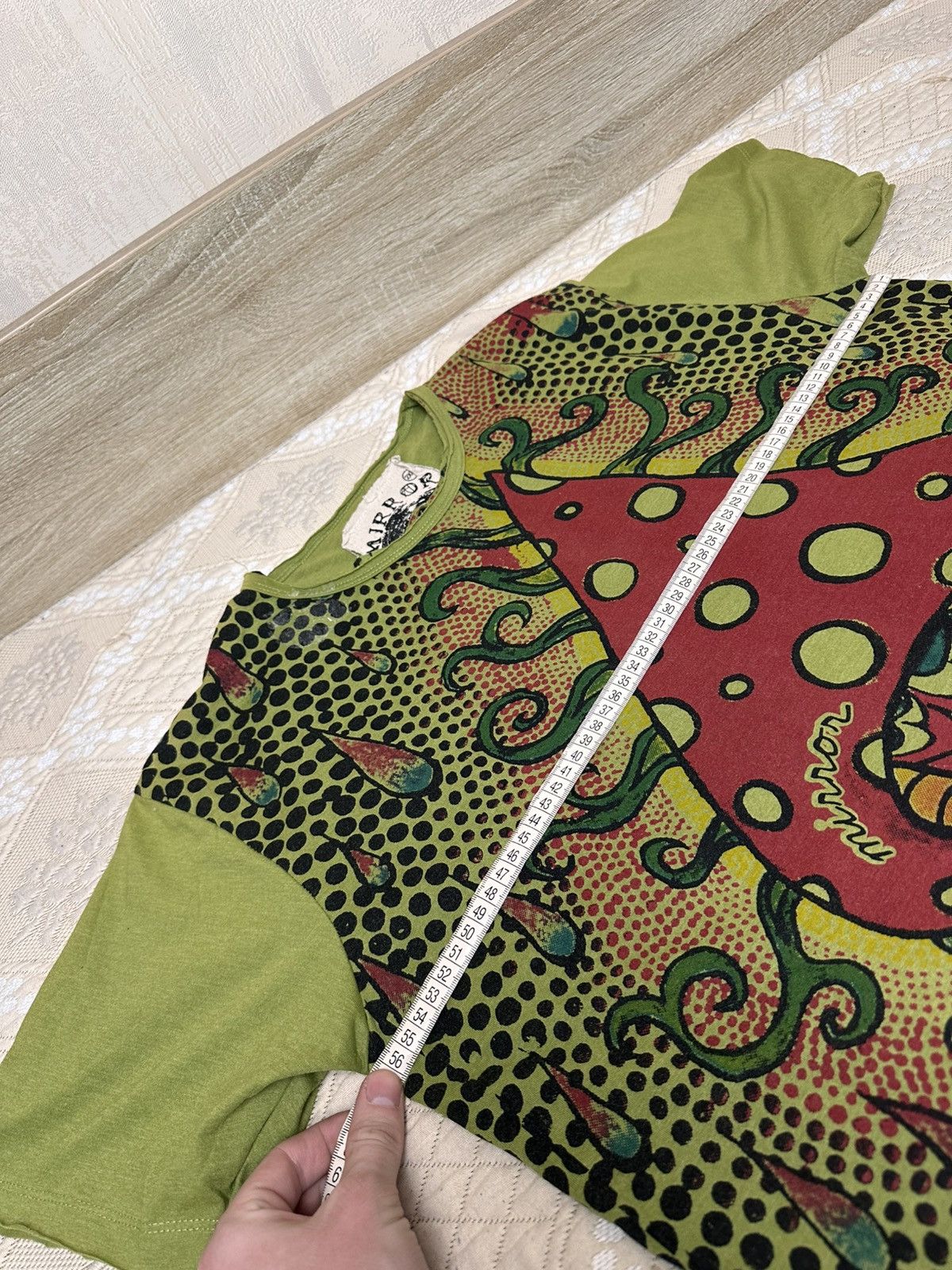 Japanese Brand 🔥 Mirror LSD Mushroom Multicolour All Print Vintage T Shirt Size US XXL / EU 58 / 5 - 9 Thumbnail