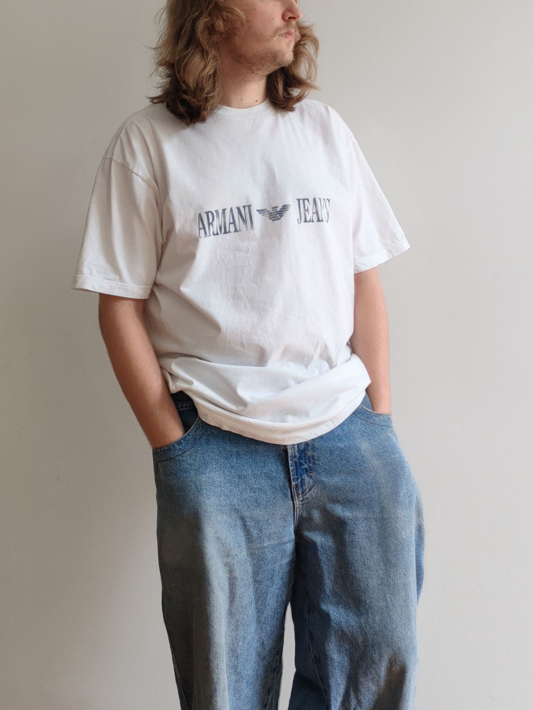 90s Vintage Armani Jeans T-shirt
