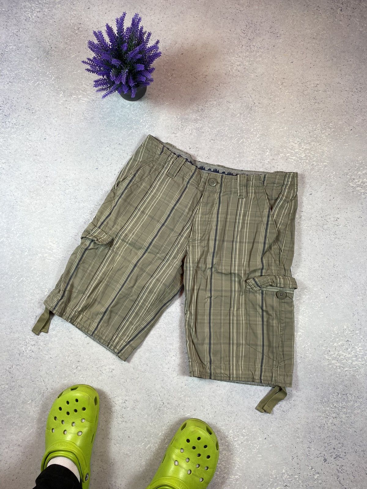 Nike × Vintage Vintage Men’s Grey Drill Short Size Small Size US 30 / EU 46 - 1 Thumbnail