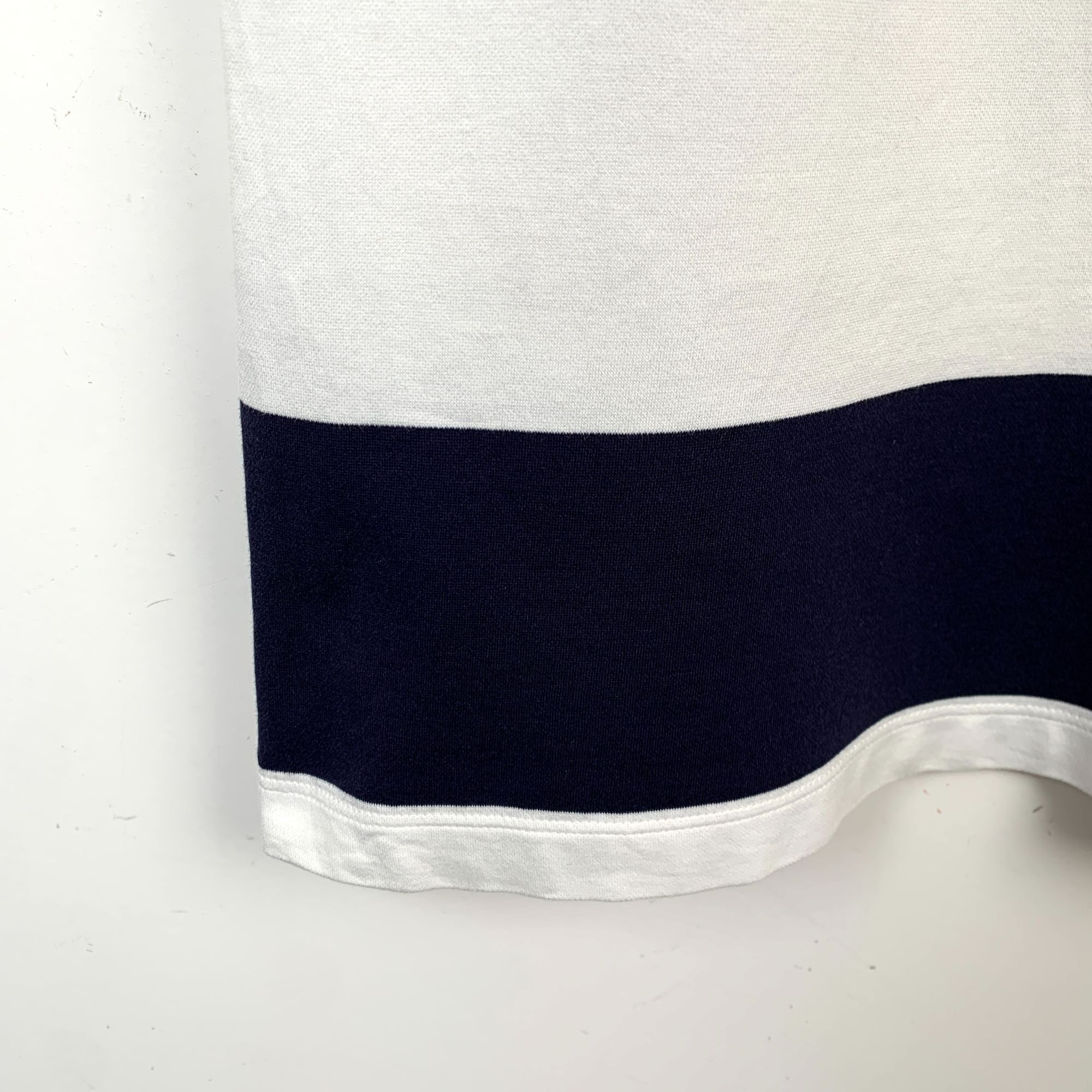 Louis Vuitton Louis Vuitton Womens Navy & White Stripe T-Shirt Dress W/ De Size S / US 4 / IT 40 - 5 Thumbnail