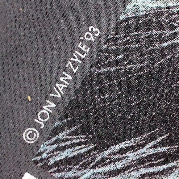 Signal Sport × Vintage Vintage 90s Alaska Wolf Double Sleeve T-Shirt Size US L / EU 52-54 / 3 - 3 Thumbnail