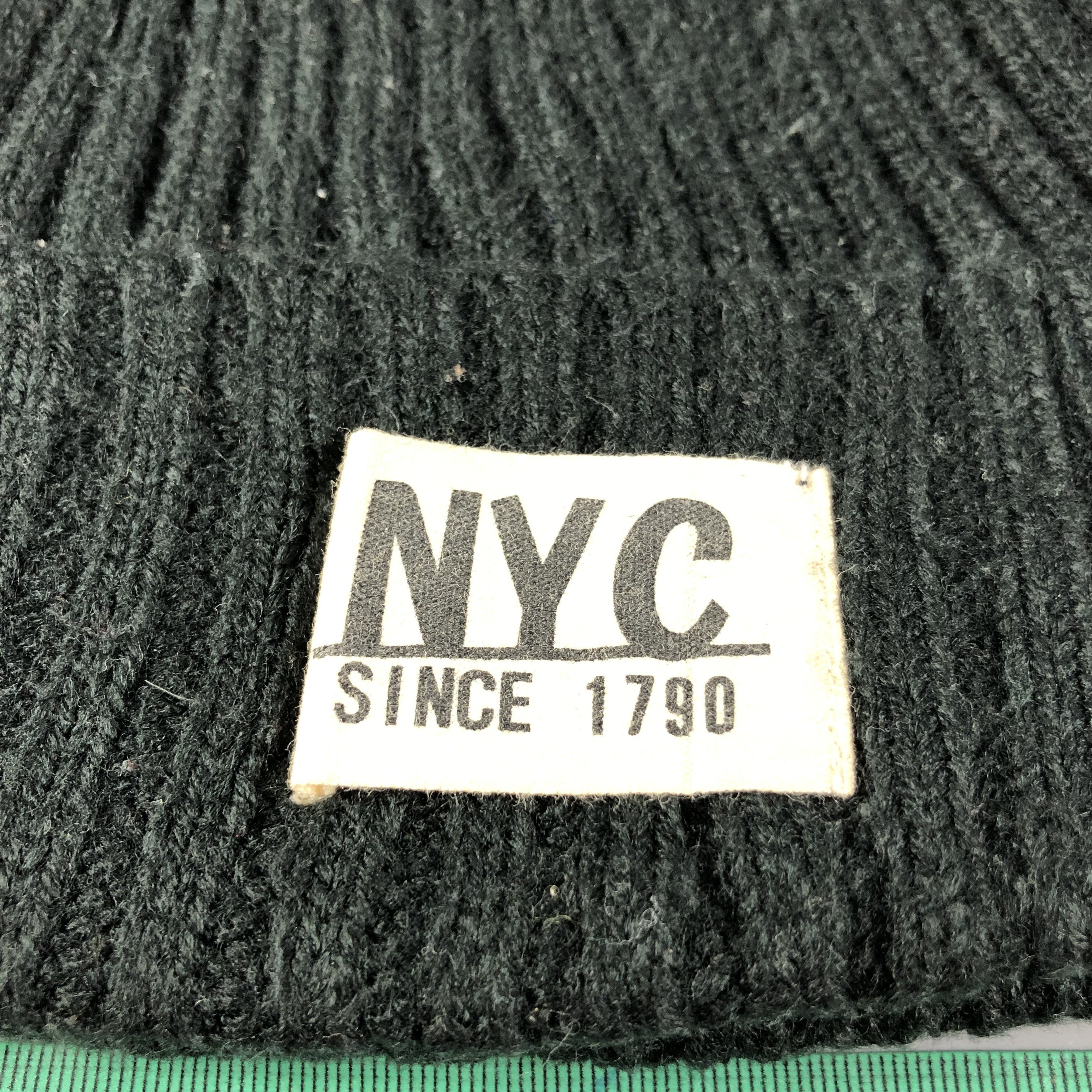 Vintage NYC Pleated Fisherman Beanie Snowcap Snow Hat B691 Size ONE SIZE - 4 Thumbnail