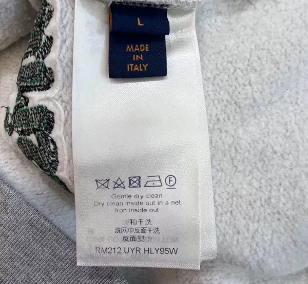 Louis Vuitton LOUIS VUITTON Logo Printed Casual Classic Hoodie Size US L / EU 52-54 / 3 - 4 Thumbnail