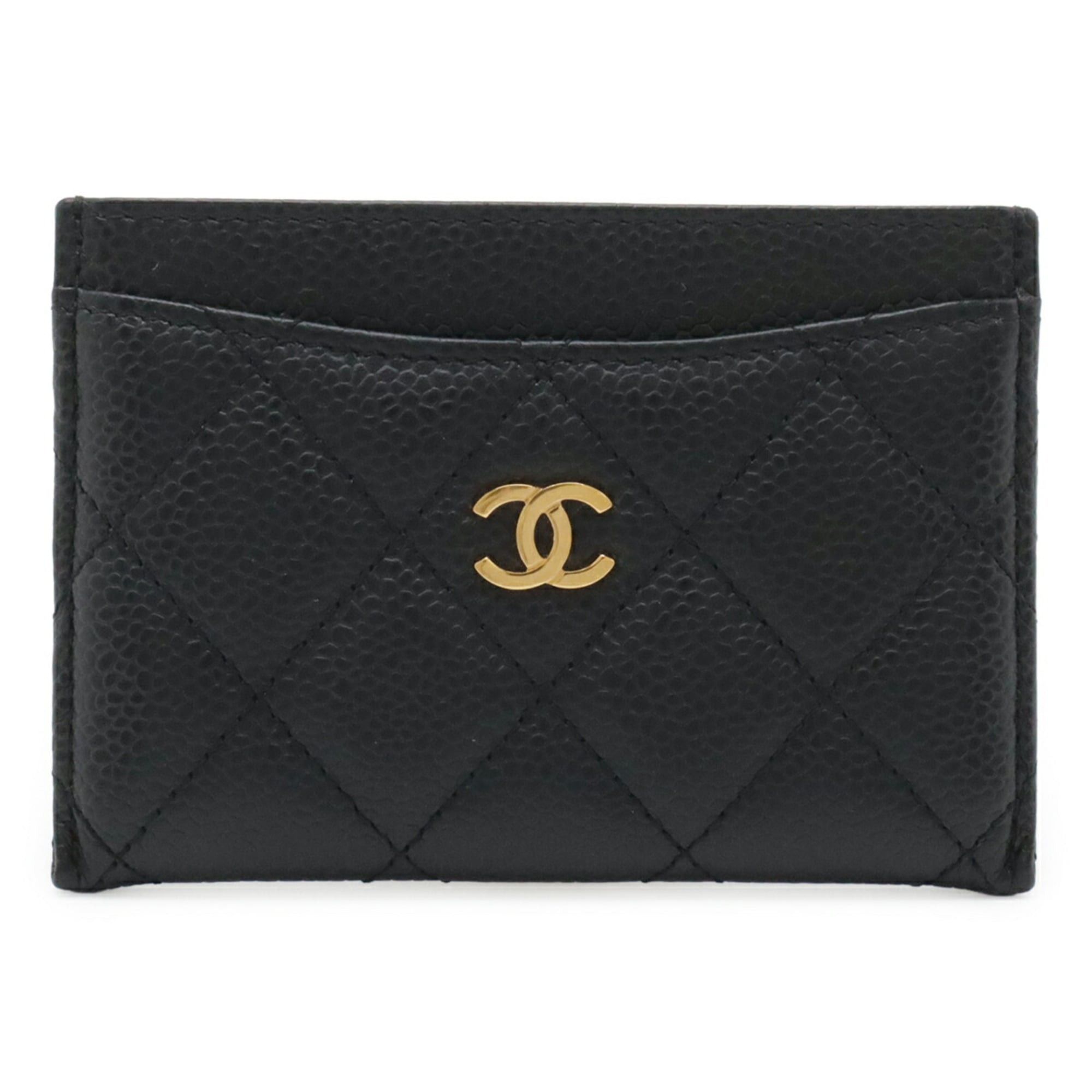 Chanel CHANEL Matelassé Classic Business Card Holder/Card Case with Coco Mark, Caviar Leather, Black AP0213 Size ONE SIZE - 1 Thumbnail