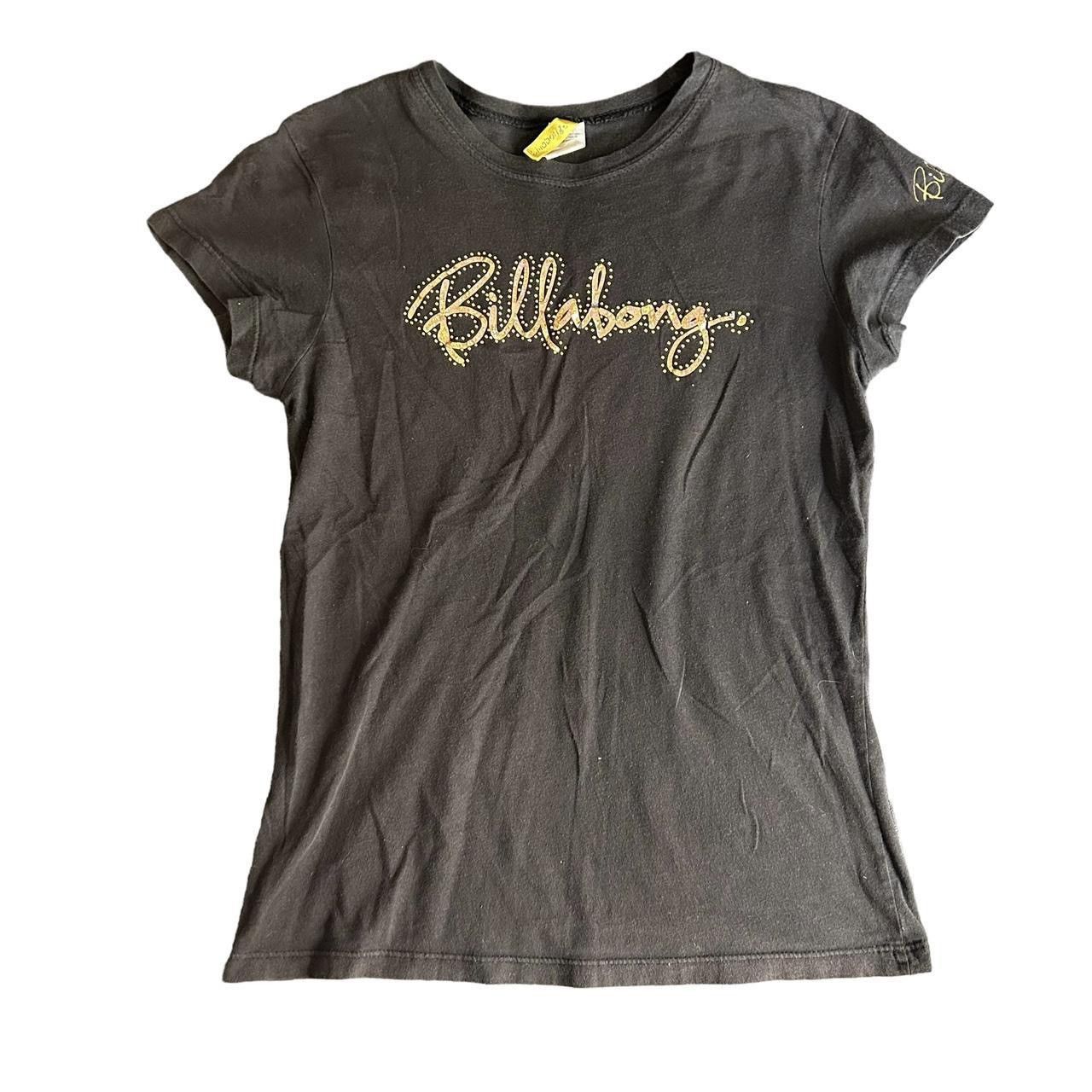 Billabong Black Billabong Y2K baby tee with Gold Lettering Size L / US 10 / IT 46 - 4 Thumbnail