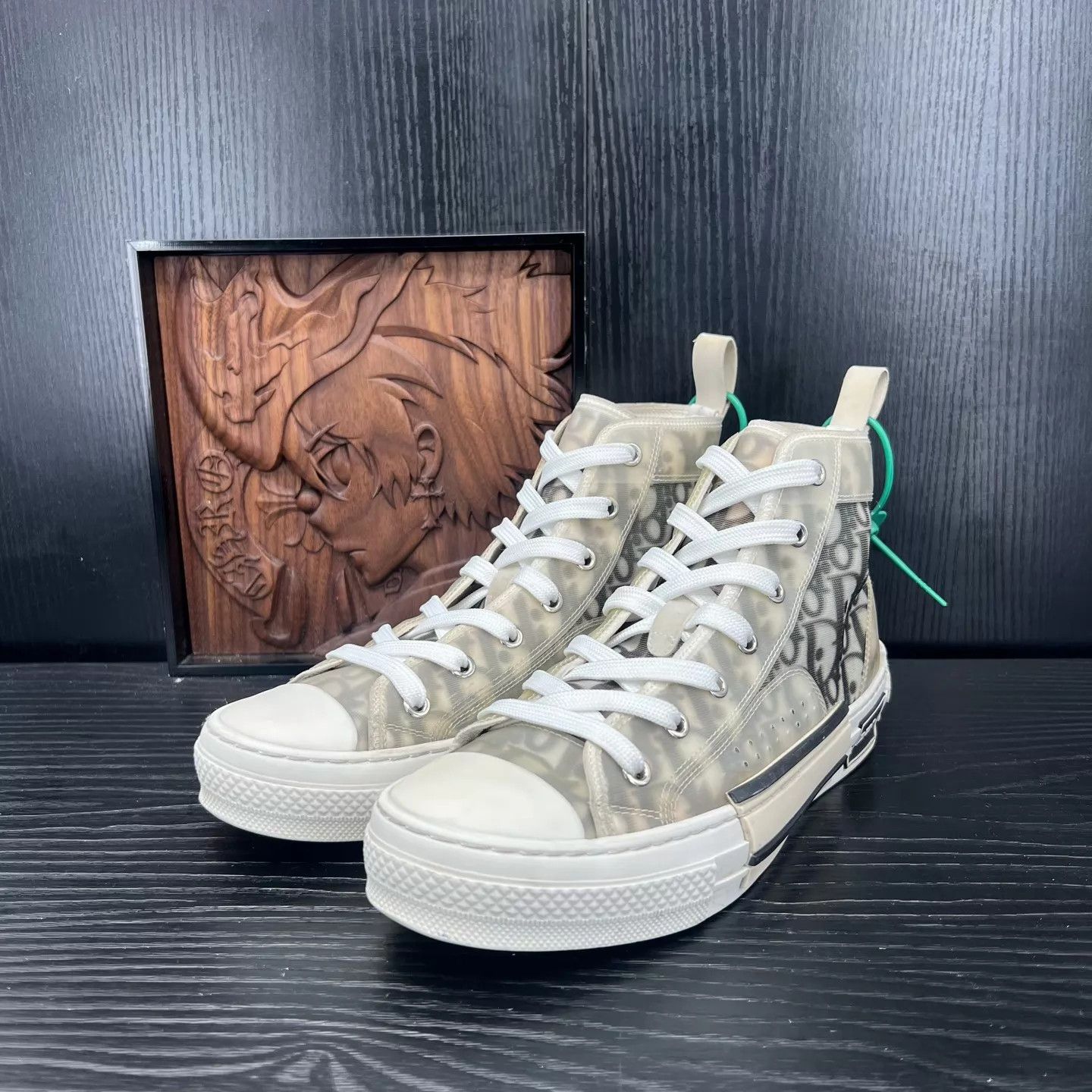 Dior Dior B23 Black White Hi Top 38 Boxed Oxidation Size US 7.5 / IT 37.5 - 1 Thumbnail