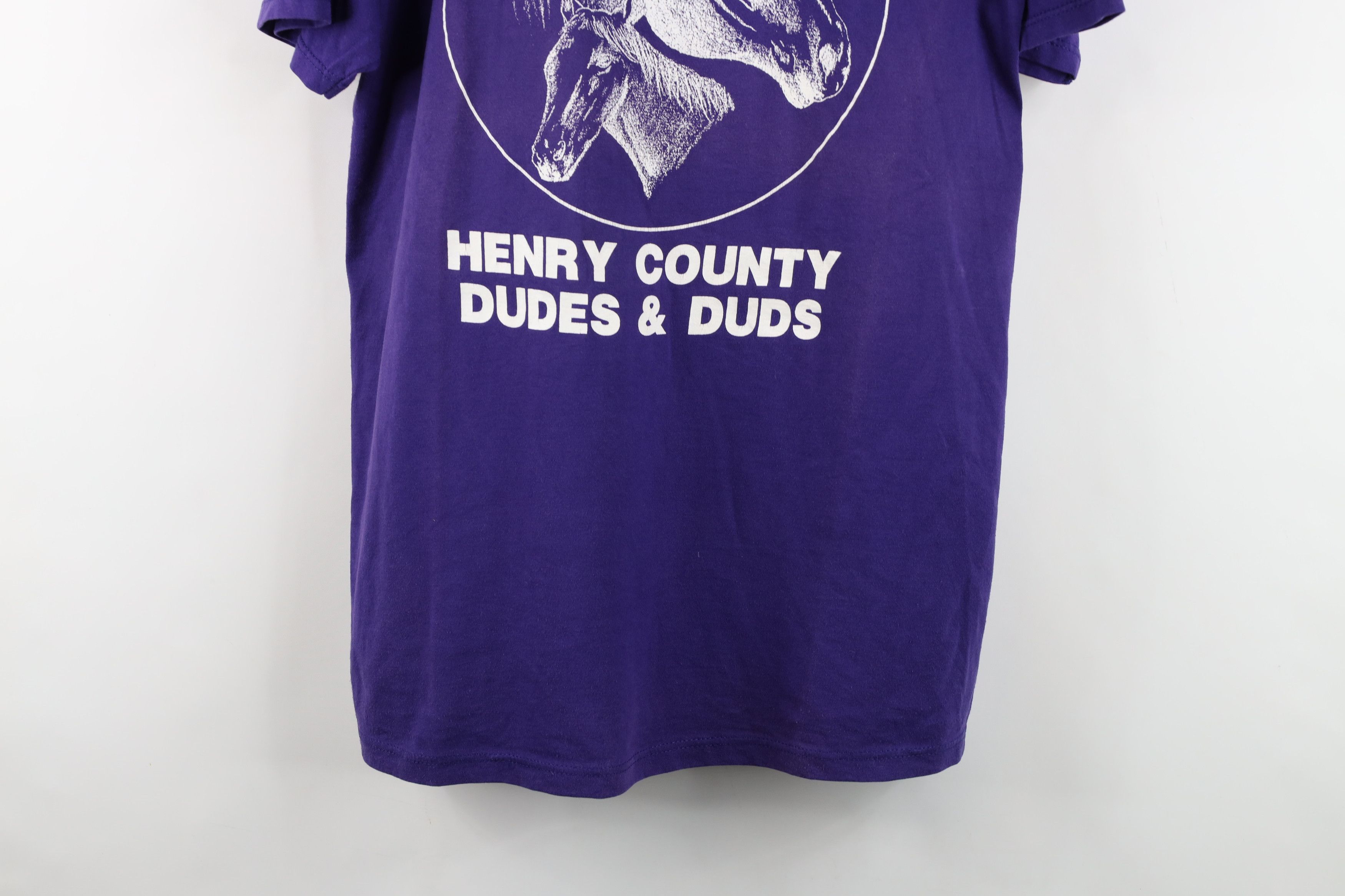 Vintage Vintage 90s Horse Equestrian Short Sleeve T-Shirt USA Size L / US 10 / IT 46 - 3 Thumbnail