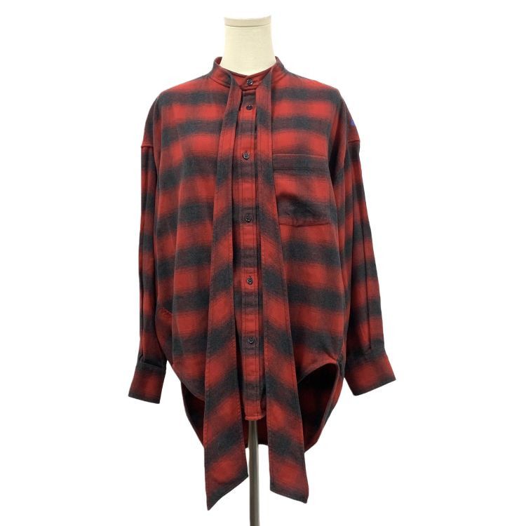 Balenciaga Balenciaga Plaid Flannel Shirt Size 34 Size XS / US 0-2 / IT 36-38 - 1 Thumbnail