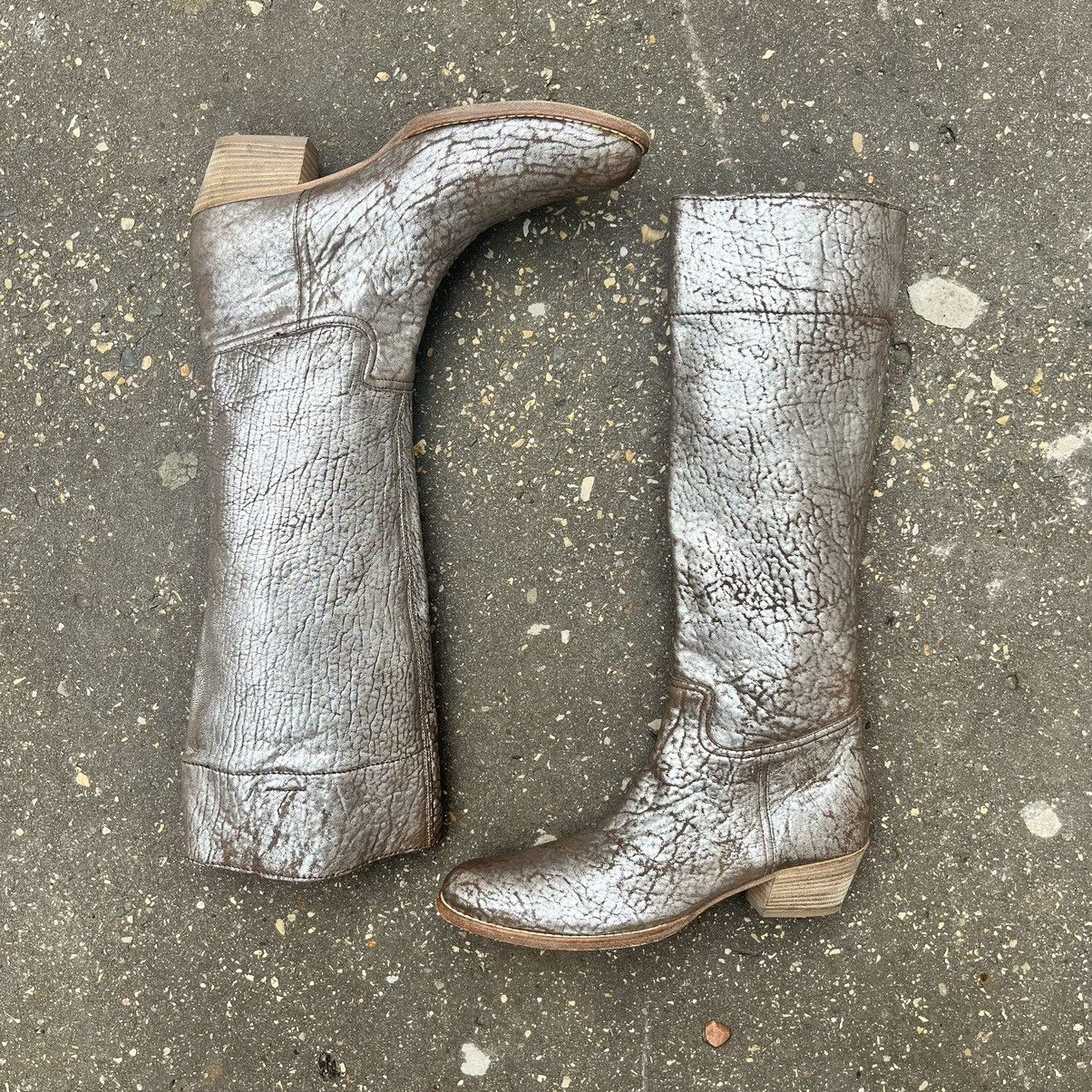Miu Miu Archive 00s Miu Miu Cowboy Astro Leather Boots Size US 7.5 / IT 37.5 - 2 Thumbnail