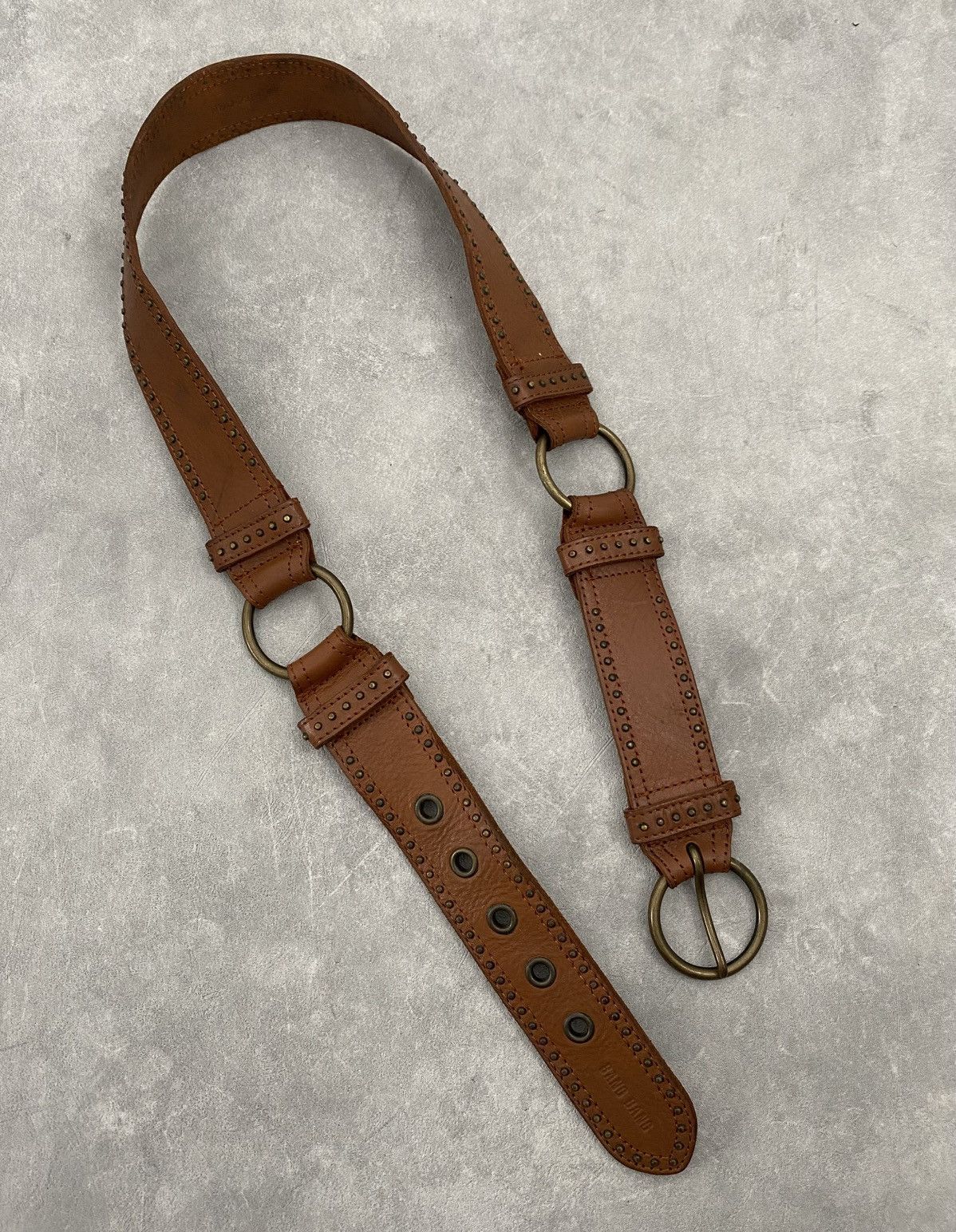 If Six Was Nine × Japanese Brand × Le Grande Bleu (L.G.B.) Bang-bang studded leather belt Size ONE SIZE - 1 Thumbnail