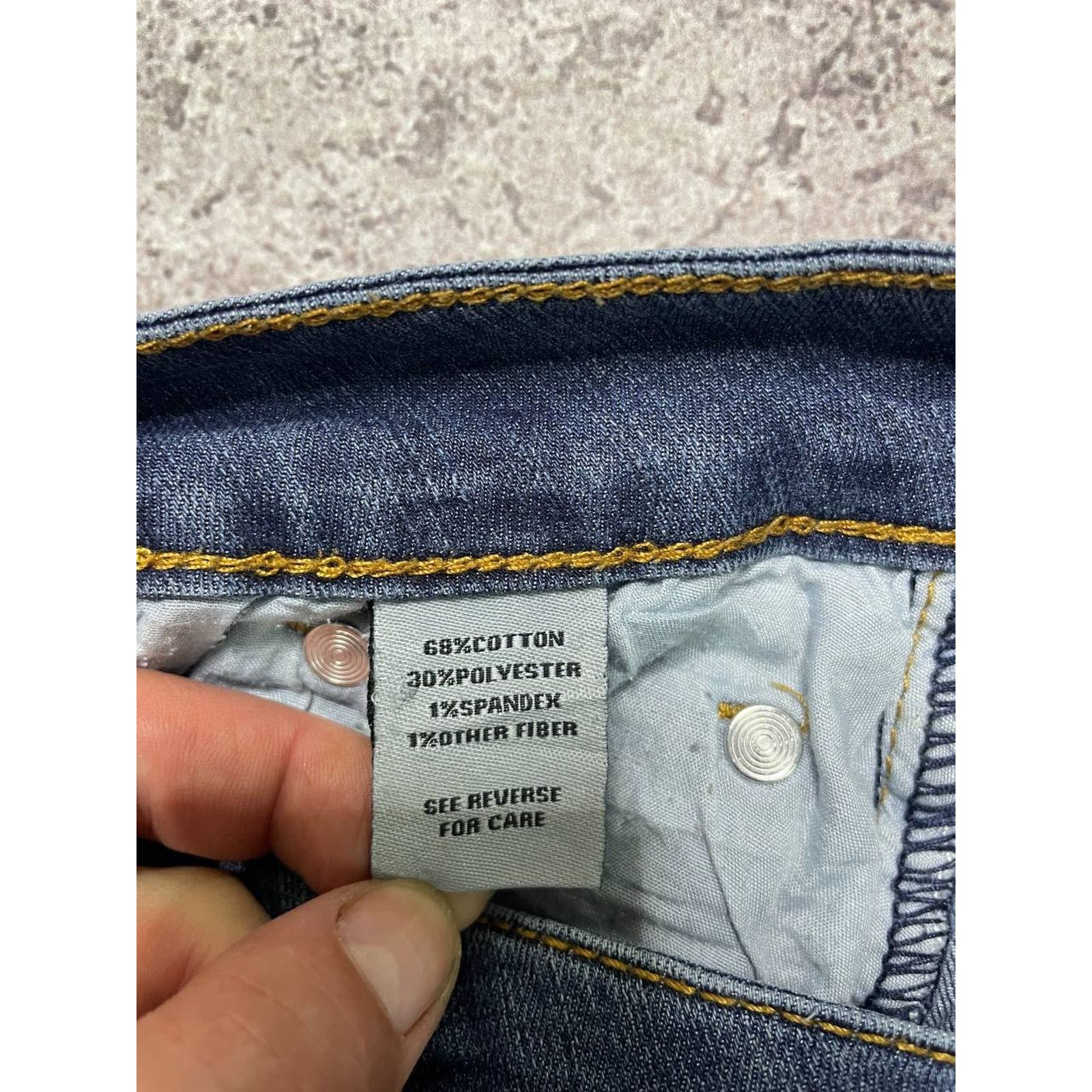 Vintage Vintage T. Peak Skinny Fit Blue Stretch Jeans Size M Size 29" - 8 Thumbnail