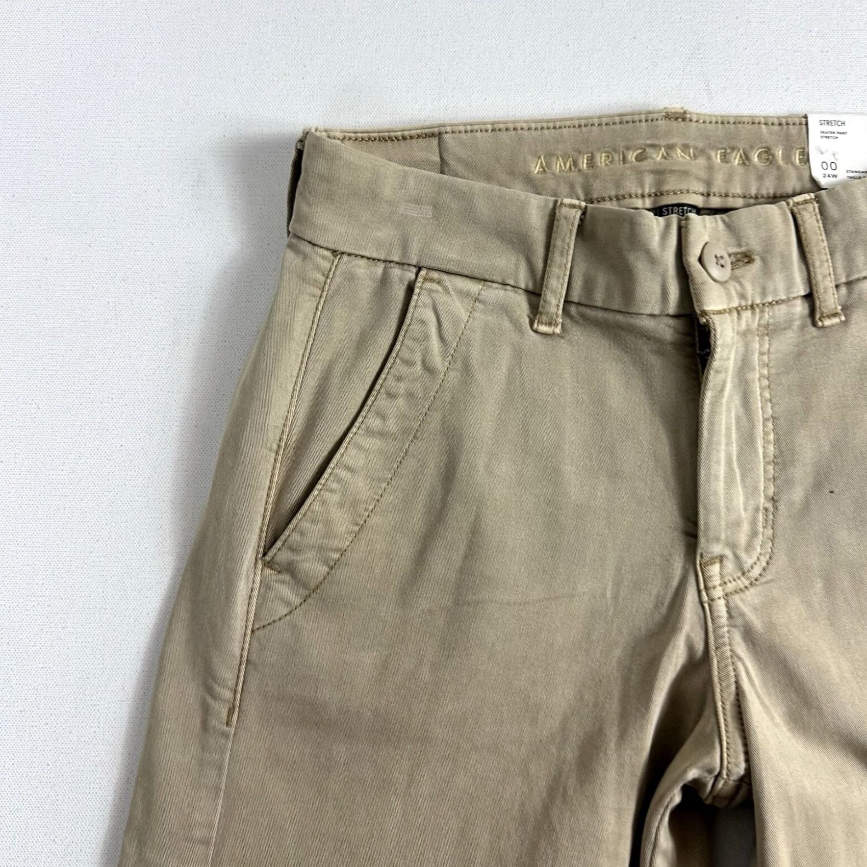 American Eagle Outfitters American Eagle Outfitters Jeans Pants Skater Low Rise 00 Brown Regular Women Size 24" / US 00 / IT 34 - 7 Thumbnail