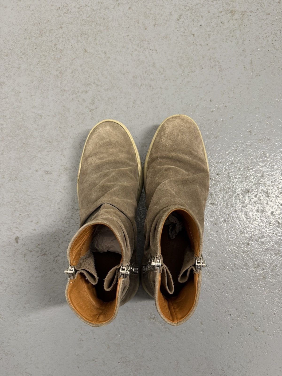 John Varvatos John Varvatos Waved Leather Double Zipped Boots Size US 10 / EU 43 - 7 Thumbnail
