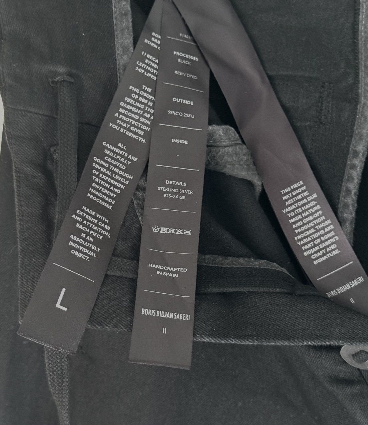Boris Bidjan Saberi BNWT BBS P11 Cotton Pants (F1401M) Size L Size US 34 / EU 50 - 5 Thumbnail