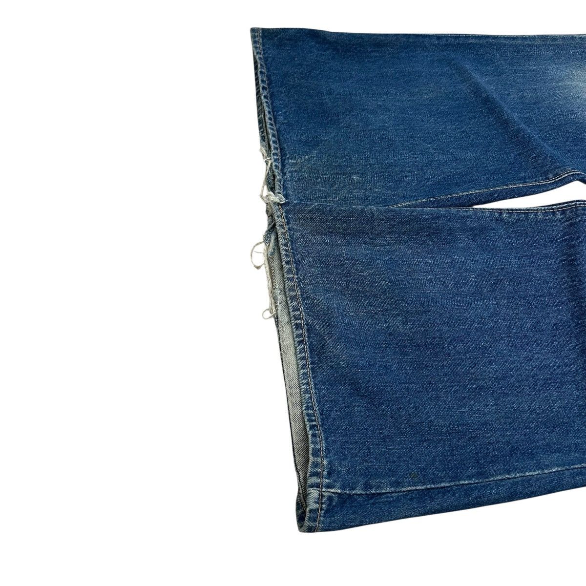 Tornado Mart 80s Bell Bottom Bobson Talon Blue Denim Size 27" / US 4 / IT 40 - 6 Thumbnail